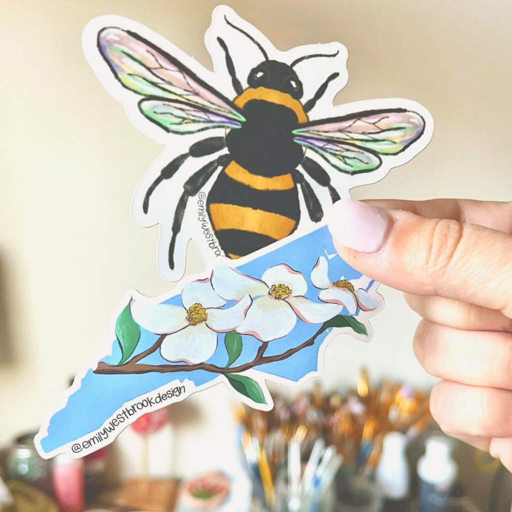 North Carolina State Flower Sticker