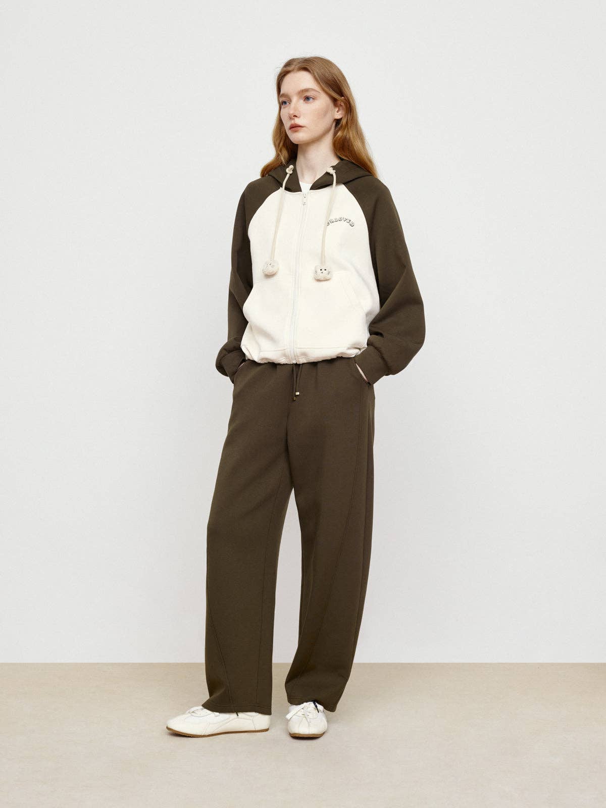 Chocolate Color Blocked Jacket