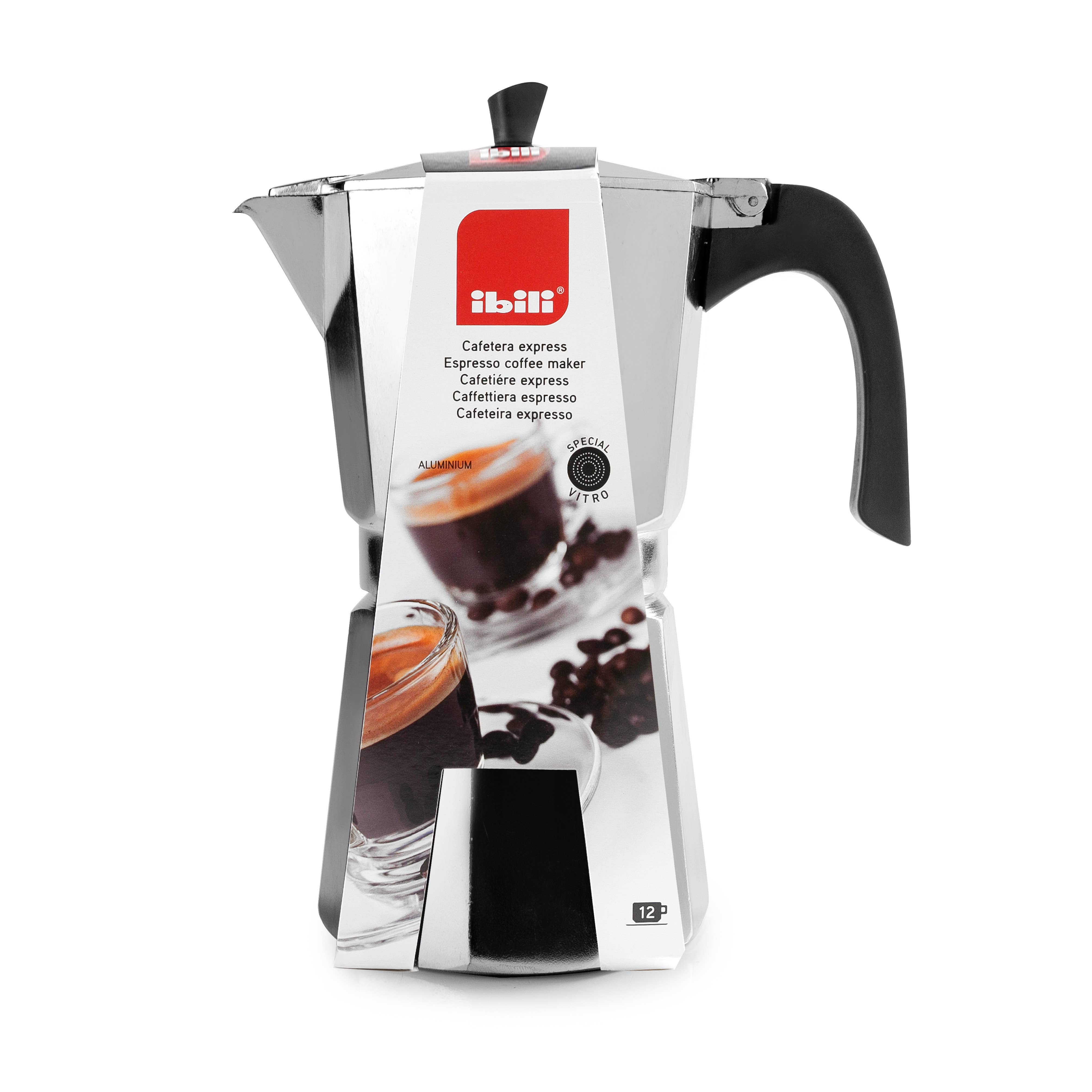 IBILI - Bahia express coffee maker. 14 cups, 700 ml, Aluminum