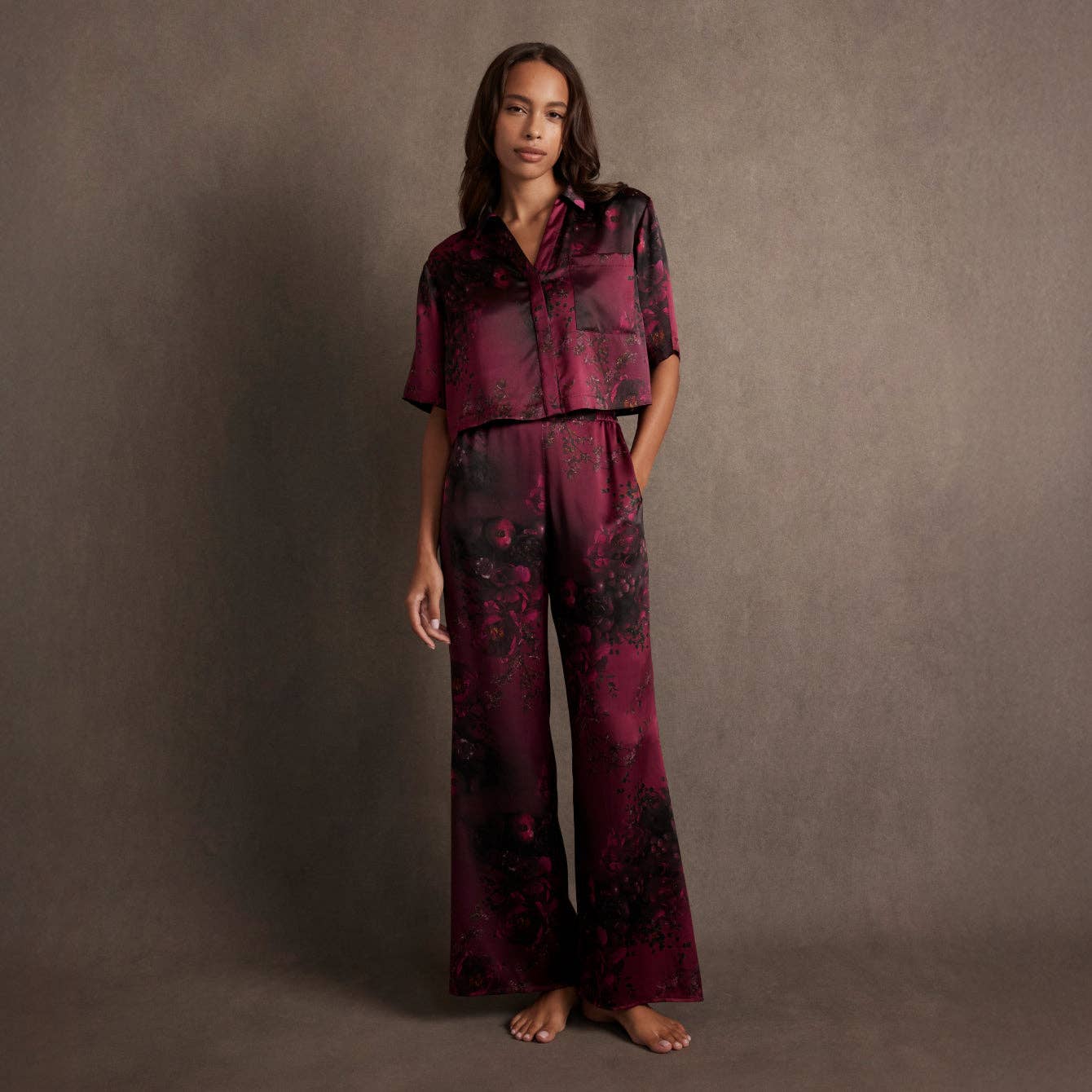 Lunya x Rosandich Washable Silk High Rise Pant Set