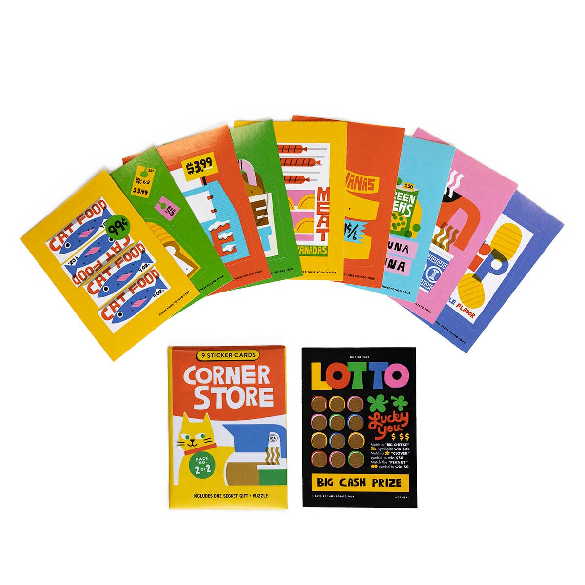Corner Store Sticker Card Packs Retail Box (24 Packs)