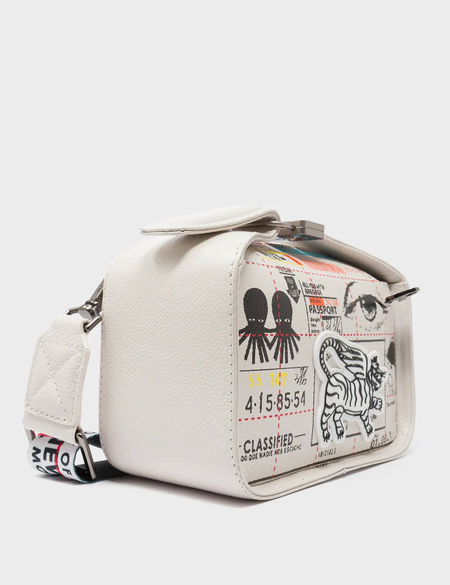 Benji Micro Crossbody Cream Leather Bag - Kind Type Design