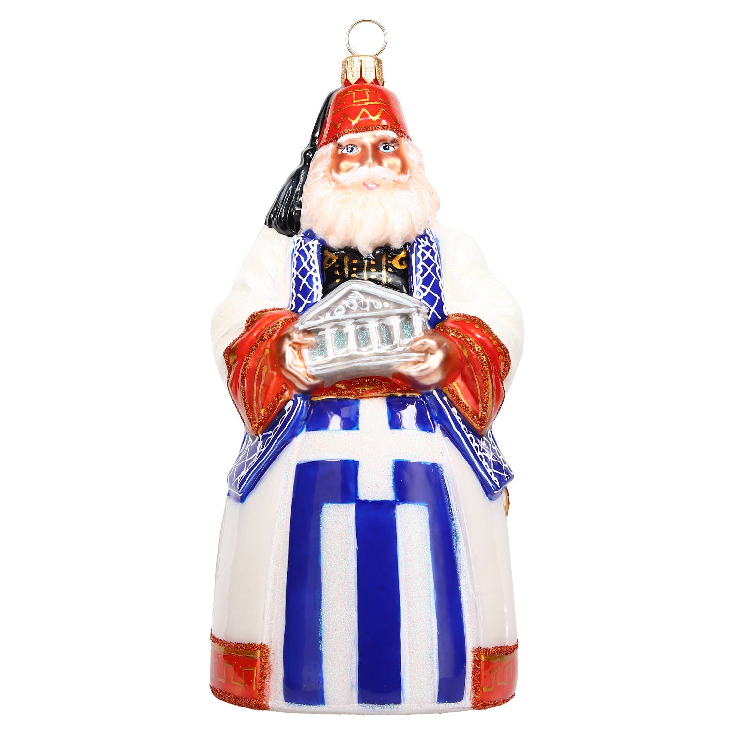 Greece Santa with Parthenon