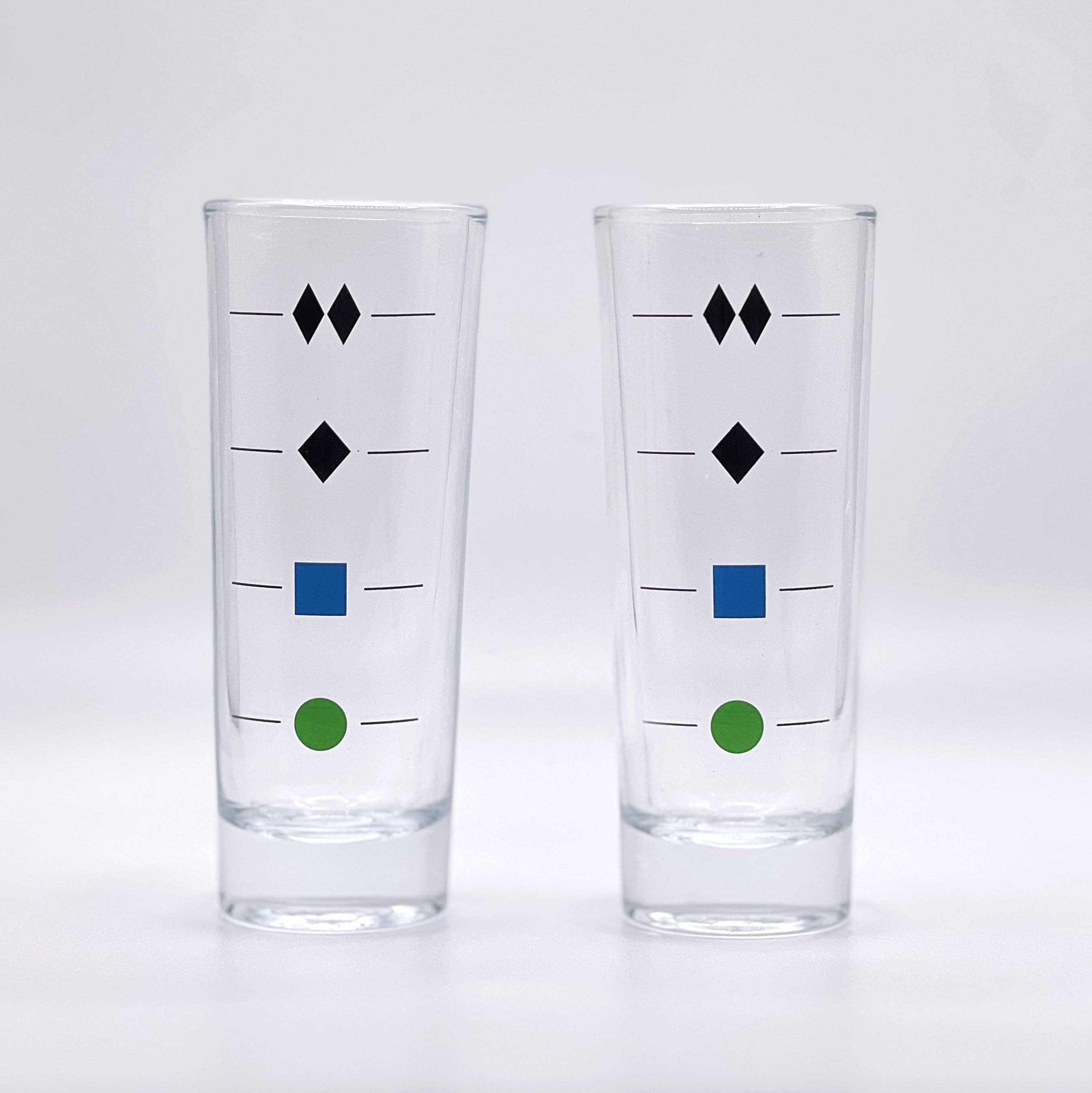 Trail Sign Shot Glasses (Set of 2)