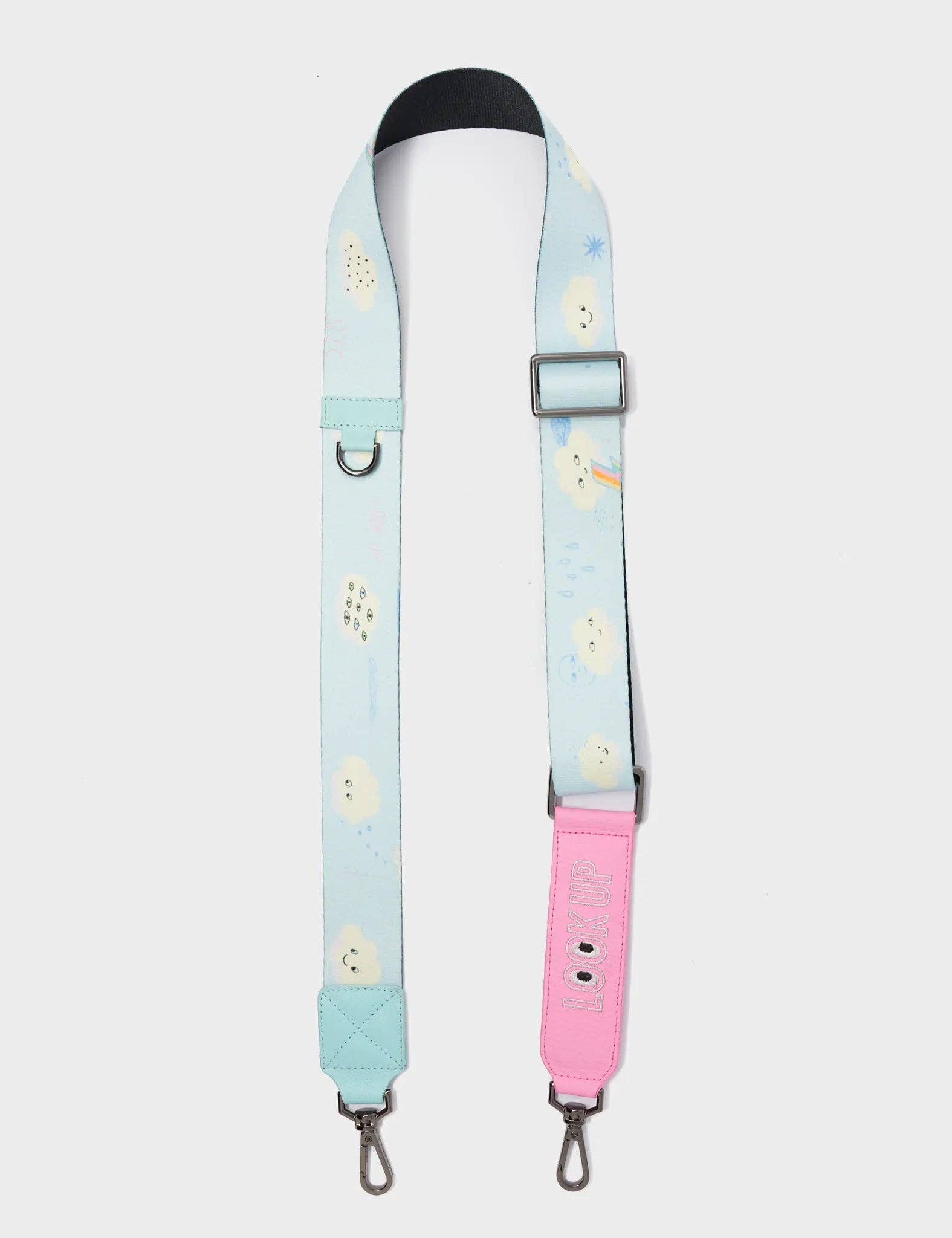 Detachable Water Ballet Blue Nylon Strap - Happy Clouds