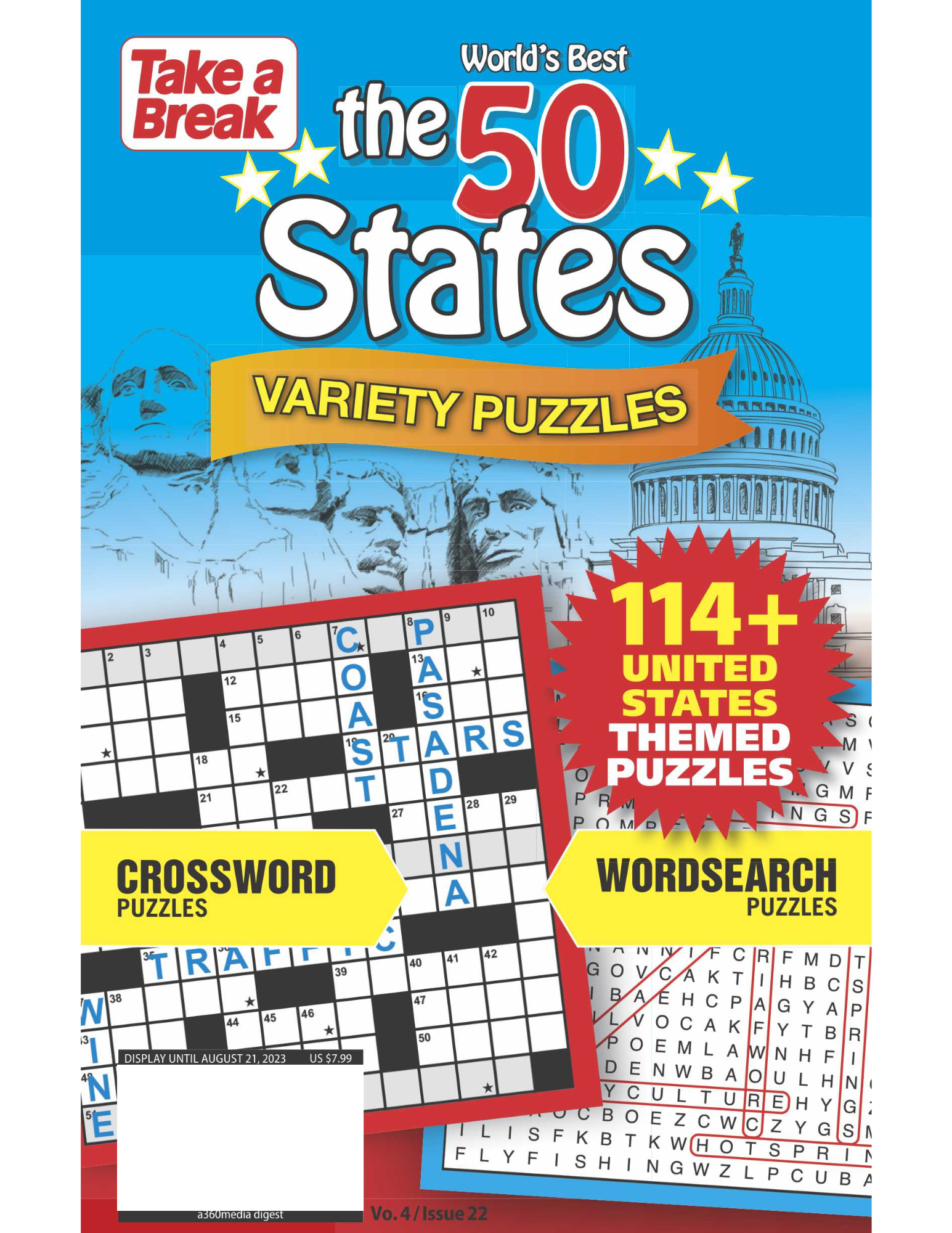 World's Best Variety Puzzles 'The 50 States' -  114+ United States Themed Puzzles