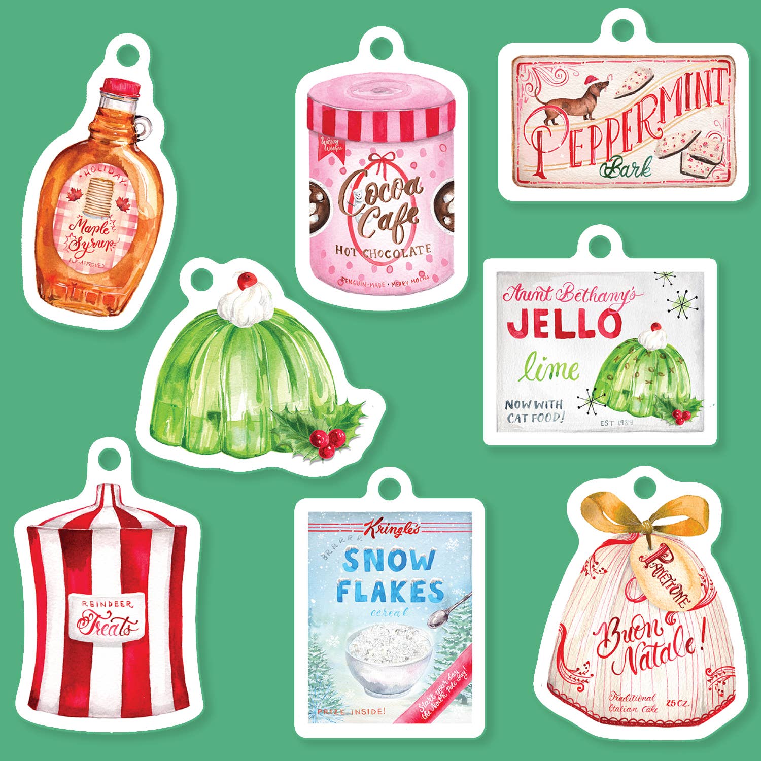 "Sweets and Treats" Holiday Die-Cut Gift Tag Set