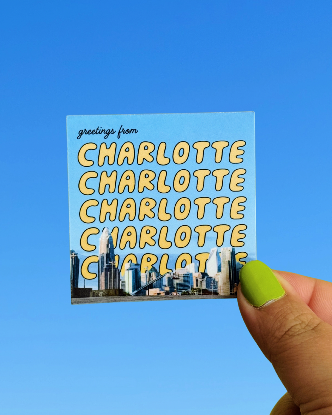 Greetings From Charlotte Sticker
