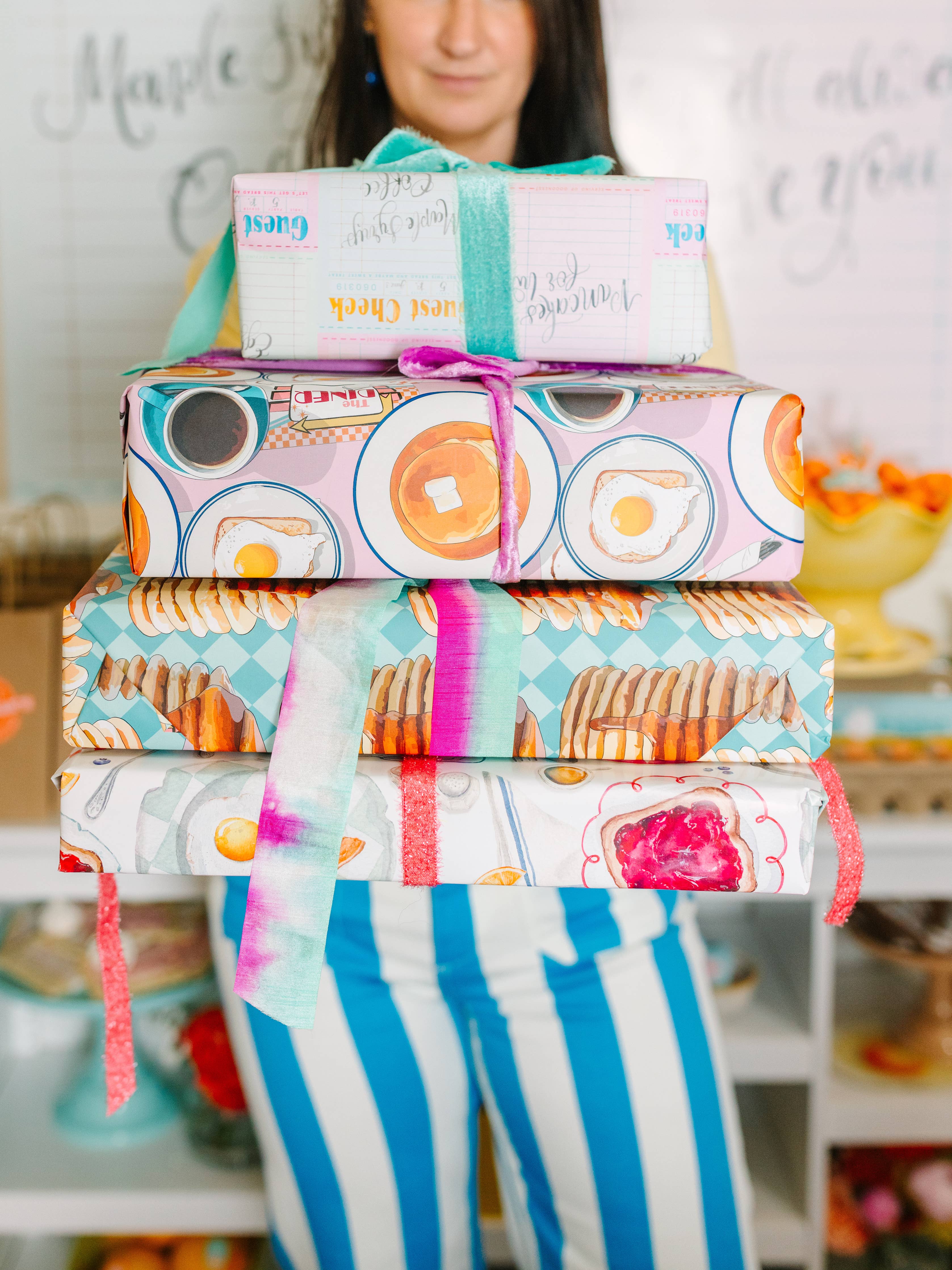 Breakfast Spread Wrapping Paper