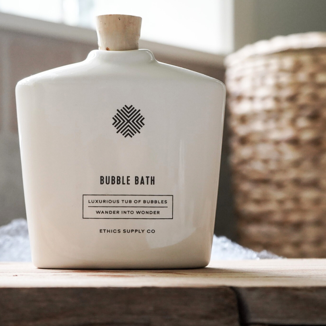 Soak in Light Ceramic Bubble Bath