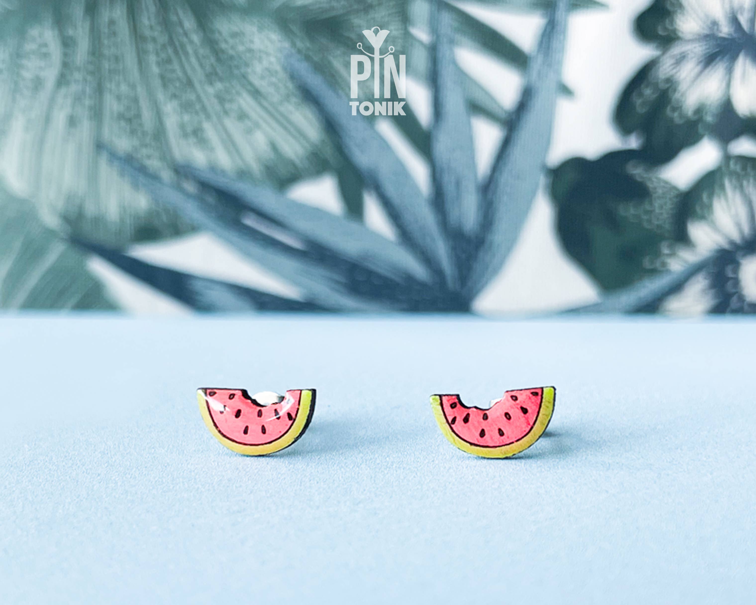 Watermelon Earrings - Funny Fruit Stud Earrings