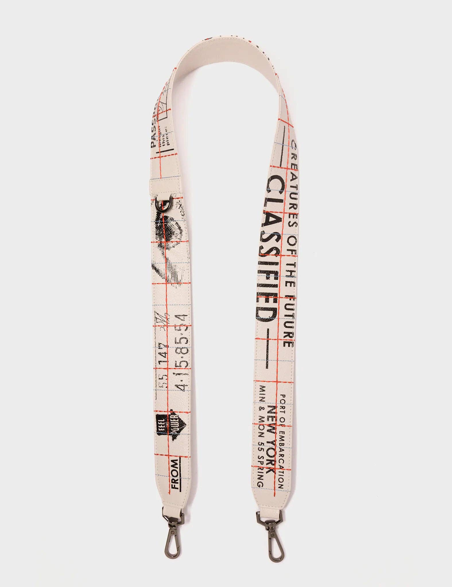 Detachable Cream Leather Shoulder Strap - Kind Type Design