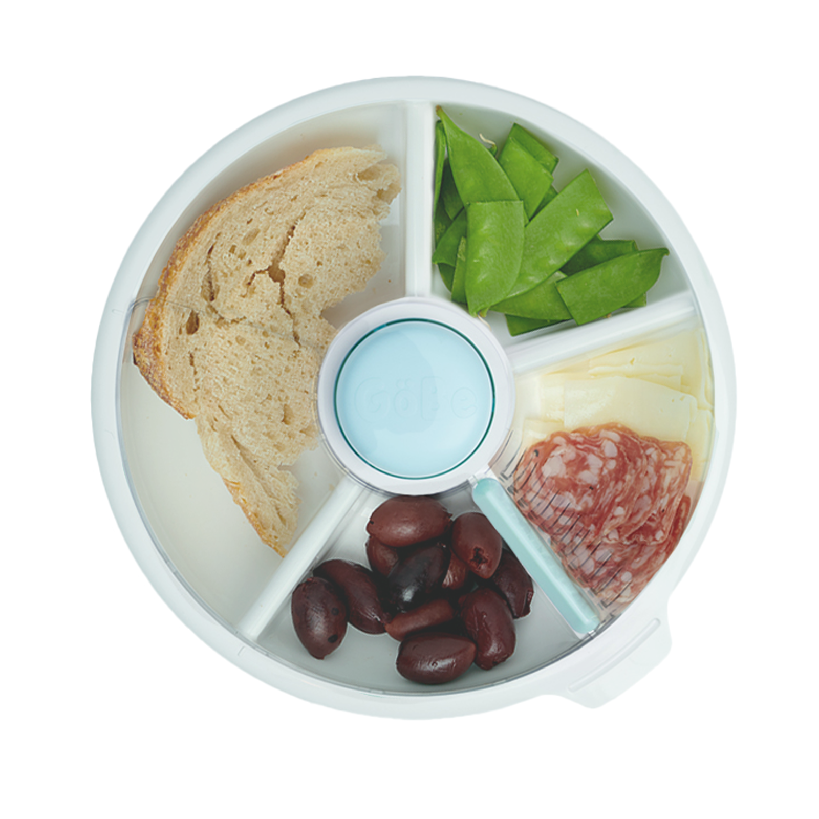 GoBe Kids Large Snack Spinner Slide, Travel Snack Box