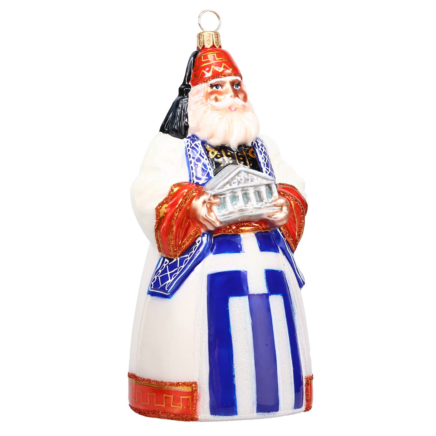 Greece Santa with Parthenon