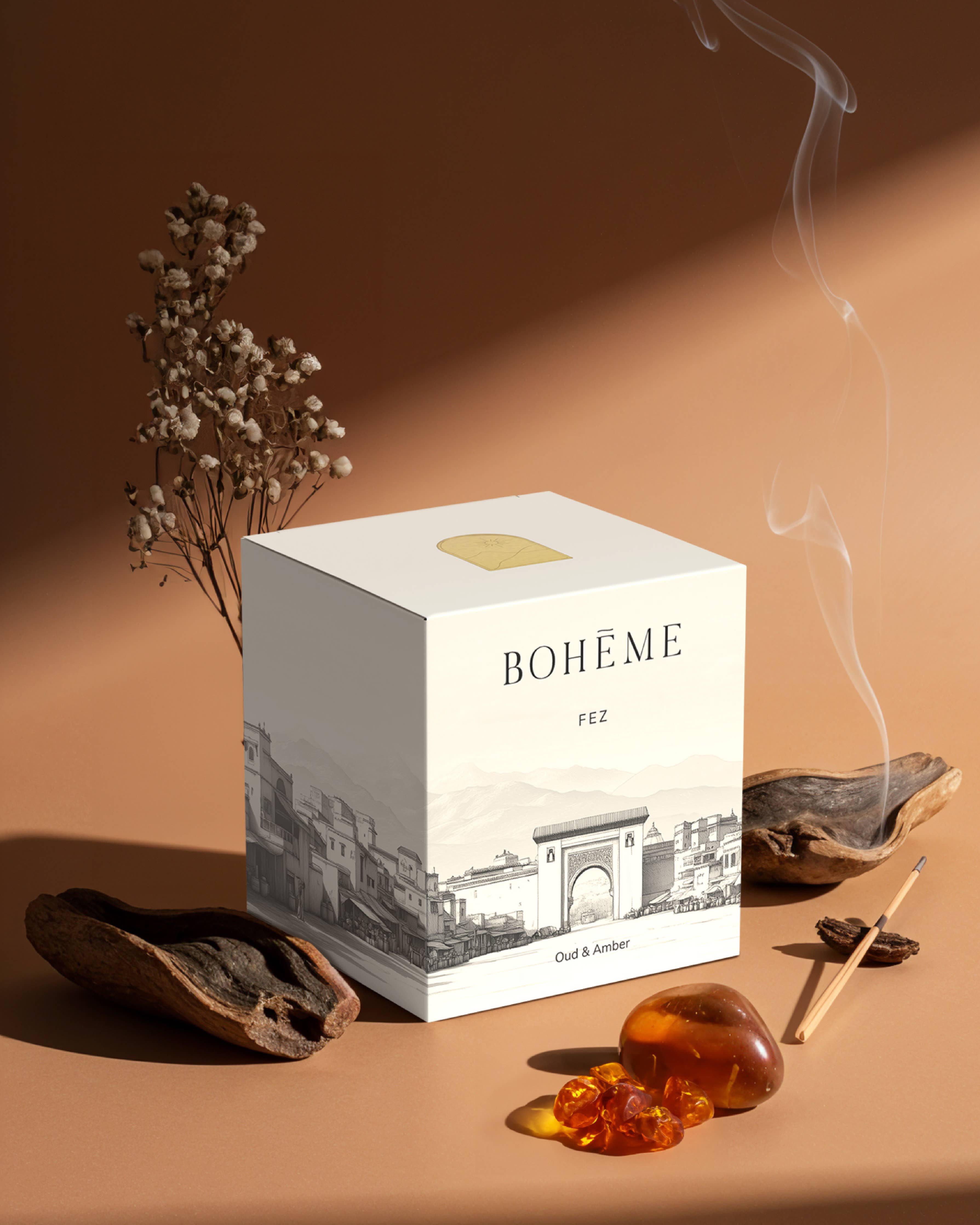 Fez Candle Wholesale – Oud, Amber & Cardamom