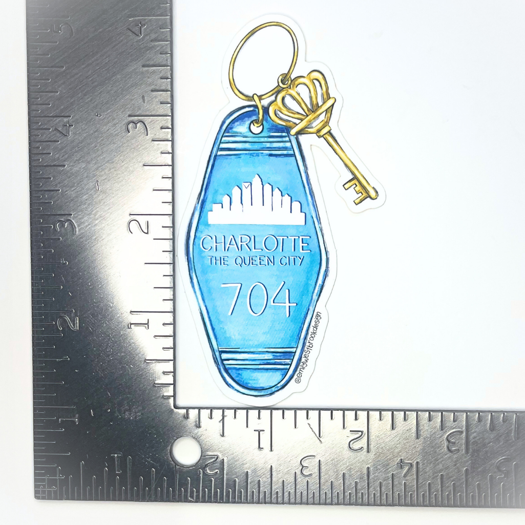Charlotte, NC Key Sticker