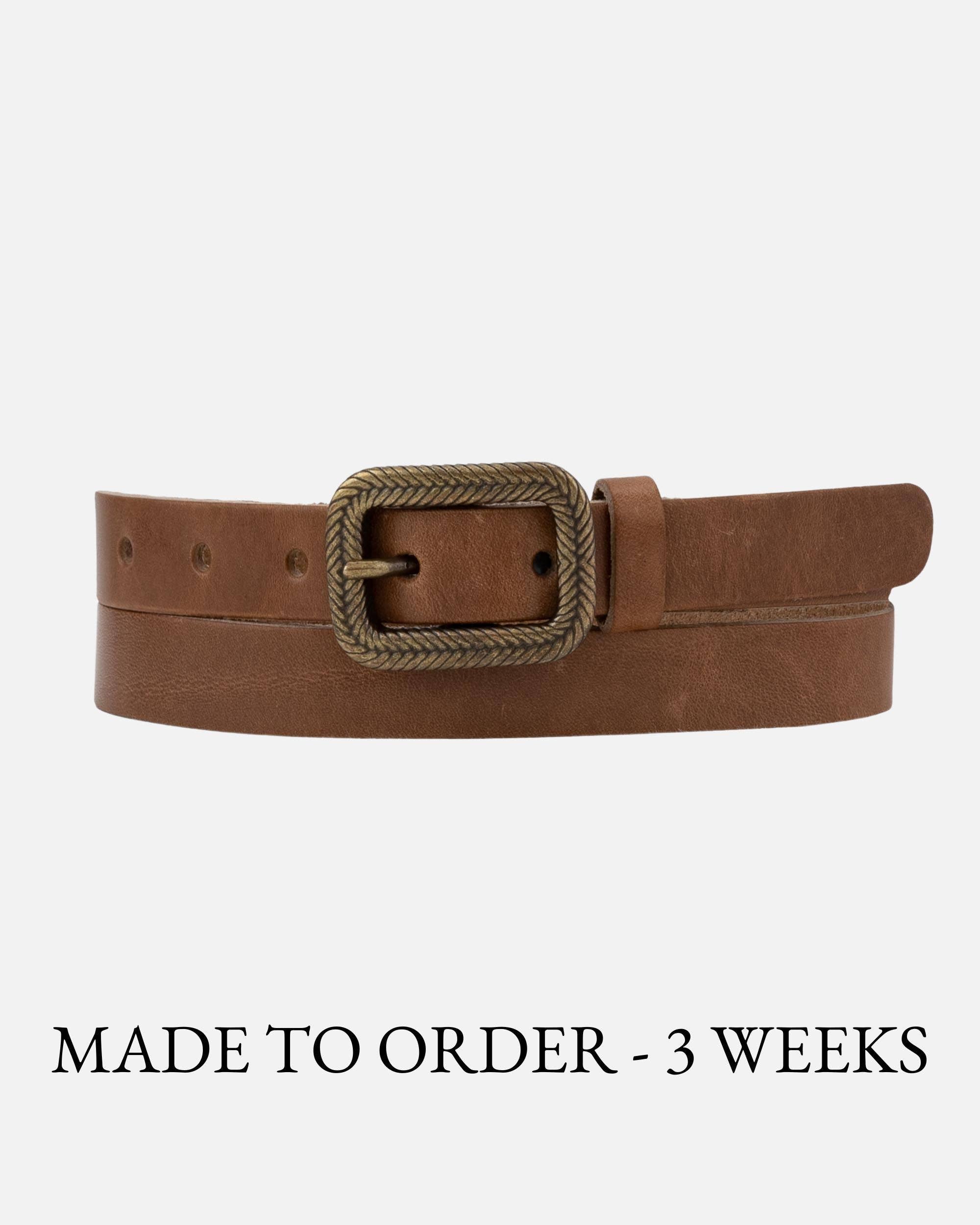 MADE TO ORDER Chelsy | Vintage Skinny Leather Belt