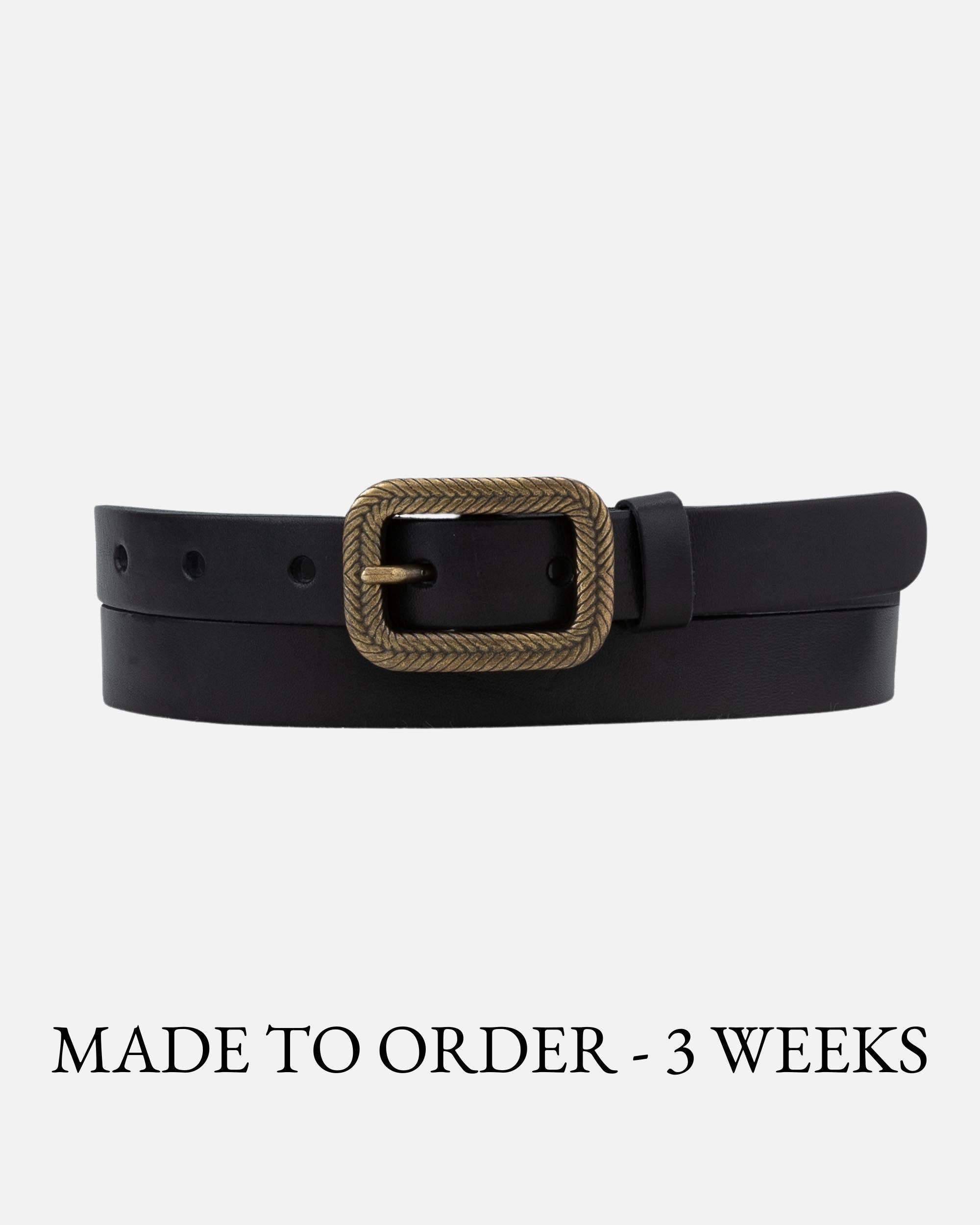 MADE TO ORDER Chelsy | Vintage Skinny Leather Belt