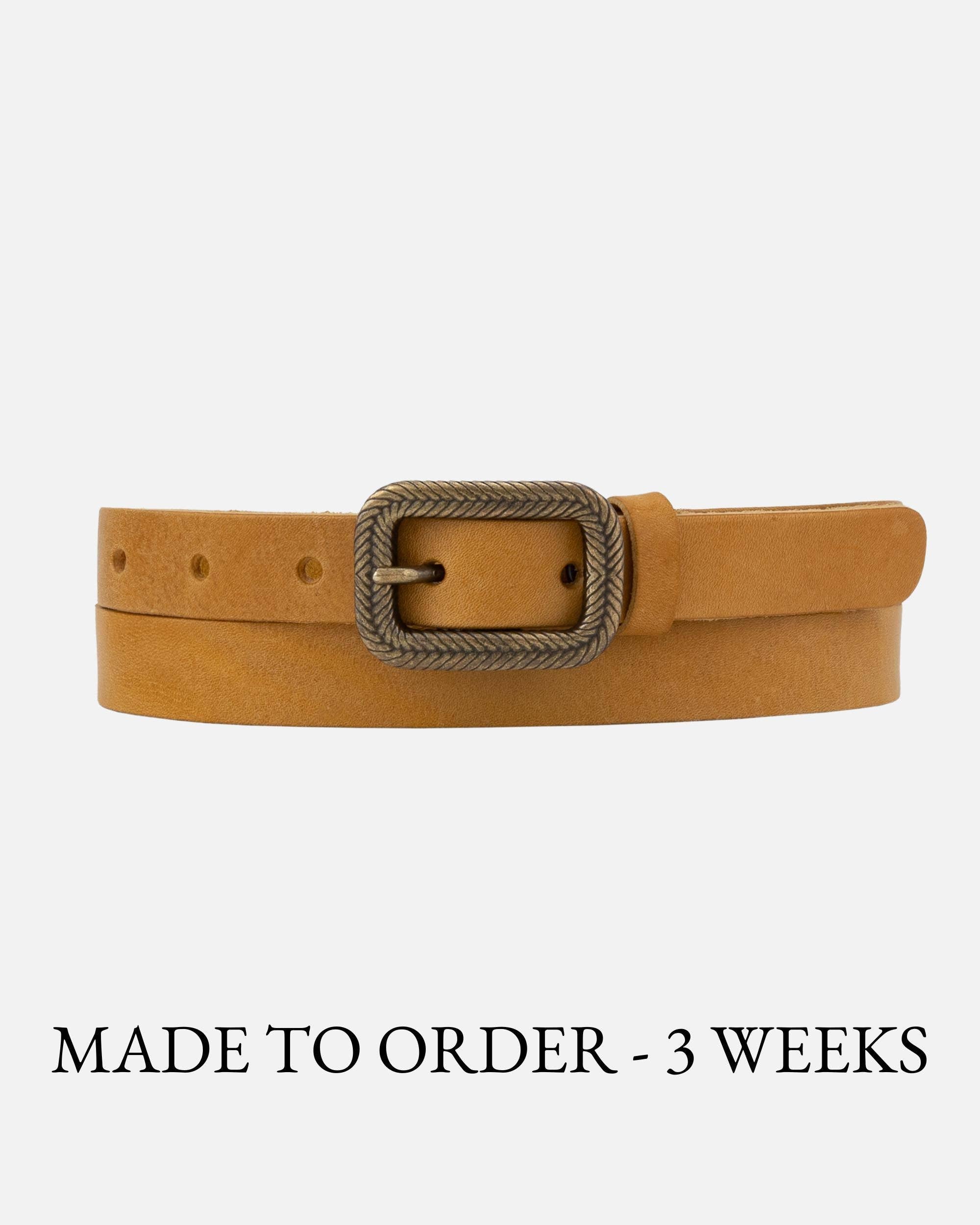 MADE TO ORDER Chelsy | Vintage Skinny Leather Belt