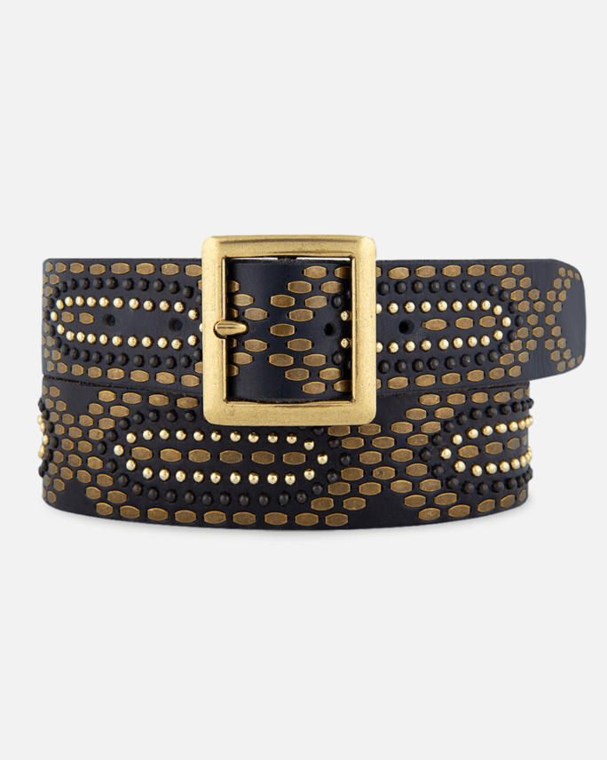 Daya | Studded Leather Belt Women - Embellished Belt