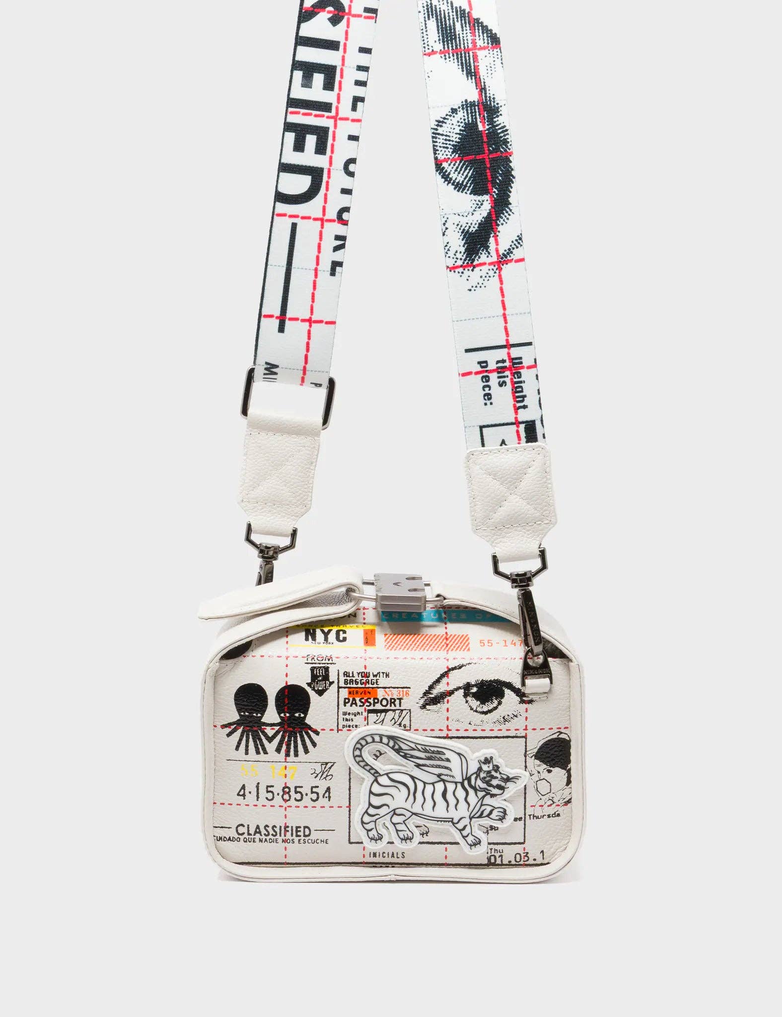 Benji Micro Crossbody Cream Leather Bag - Kind Type Design