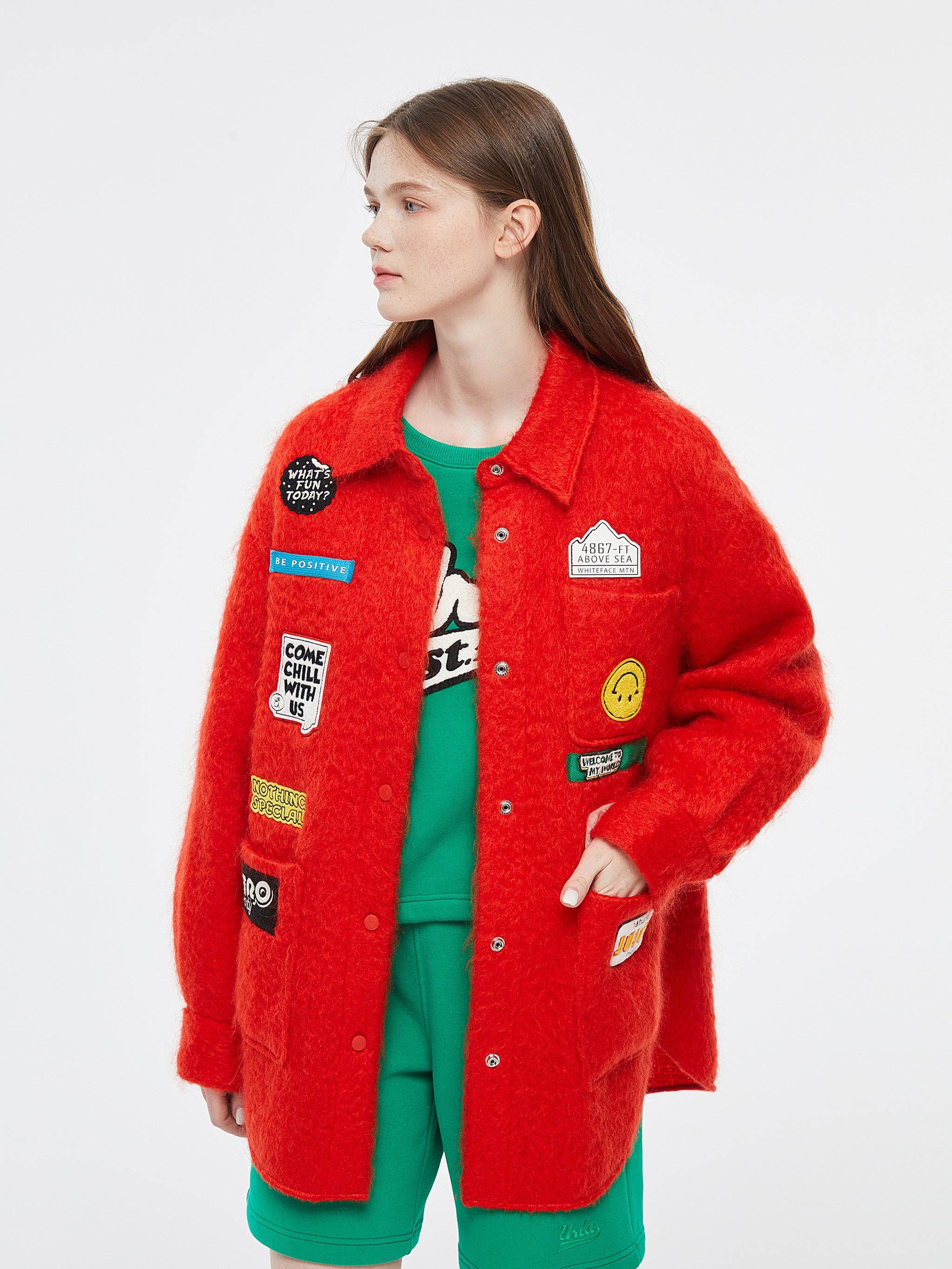 "Optimism & Positivity" Mohair Chore Jacket