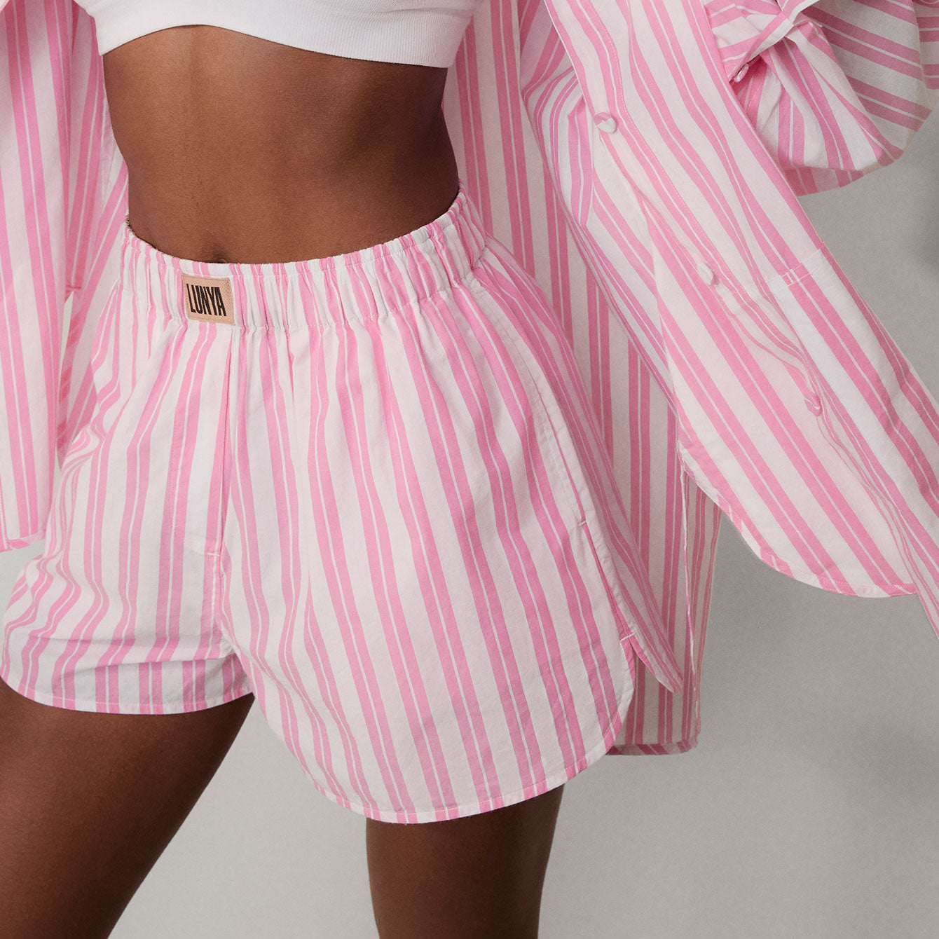 Airy Cotton Curved Hem Boxer