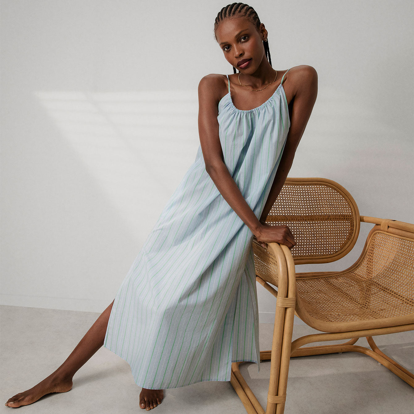 Airy Cotton Maxi Dress