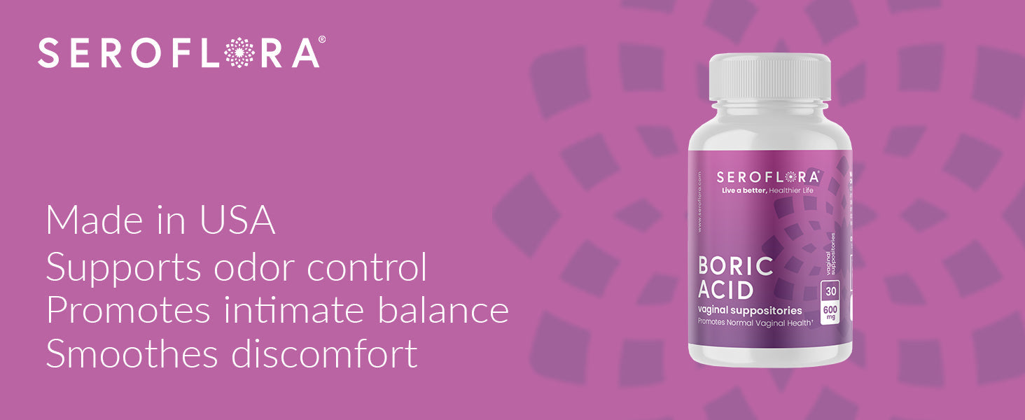 Boric Acid Vaginal Suppositories for Yeast Infection (30ct)