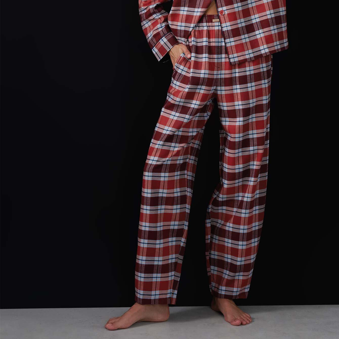 Brushed Flannel Shaped Pant