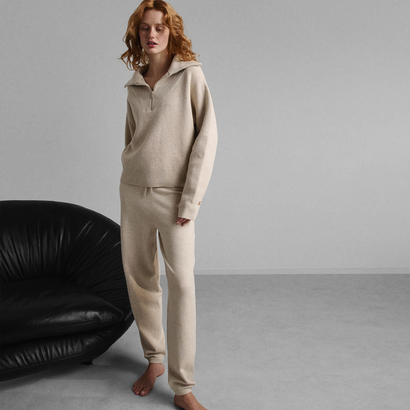 Cottonsilk™ Collared Half Zip