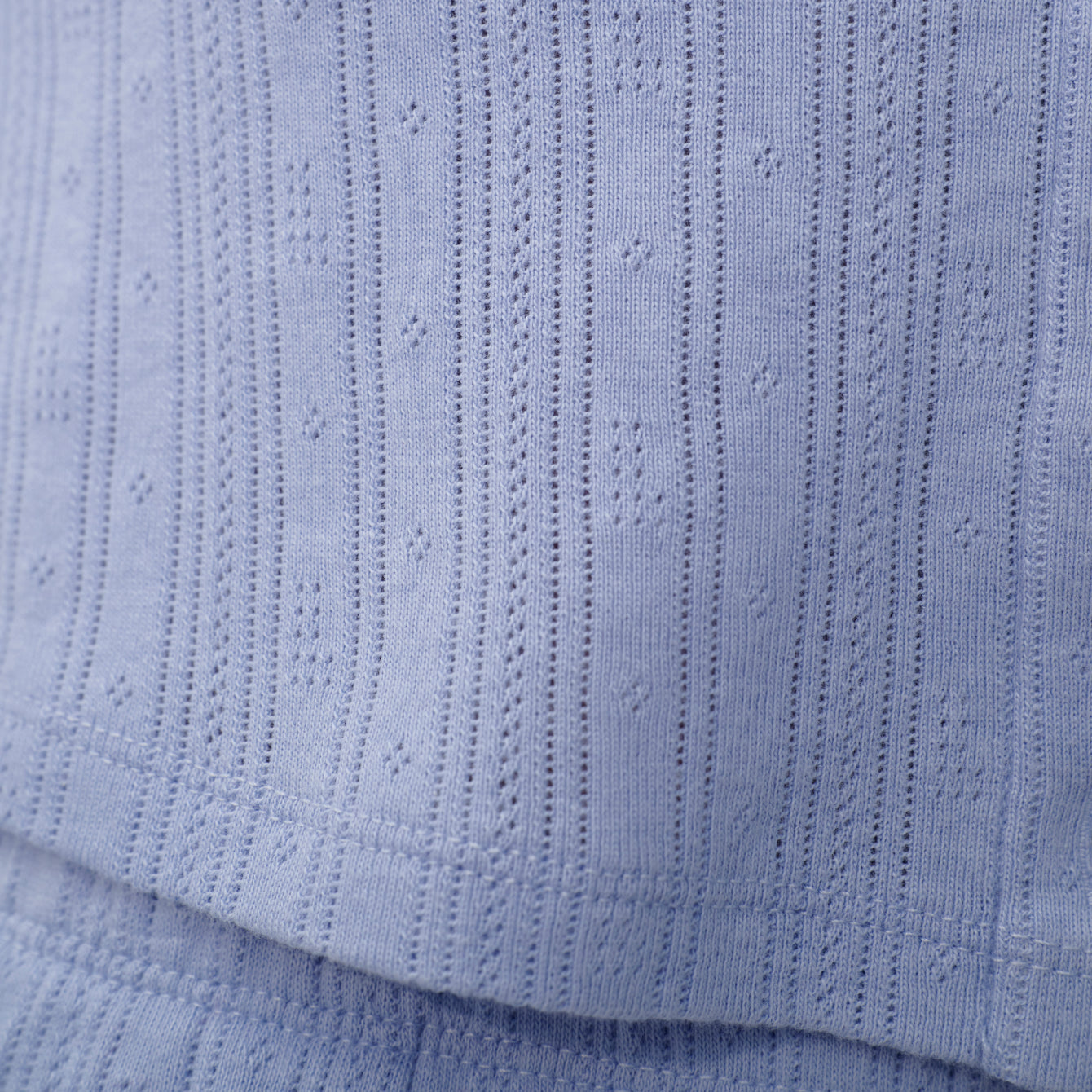 Pointelle Crew Neck Cardigan