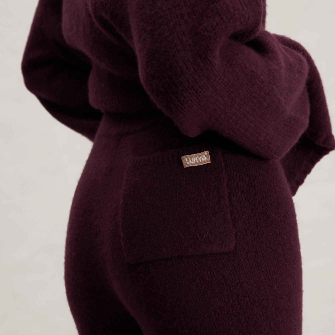 Cashmere Wool Wide Leg Pant