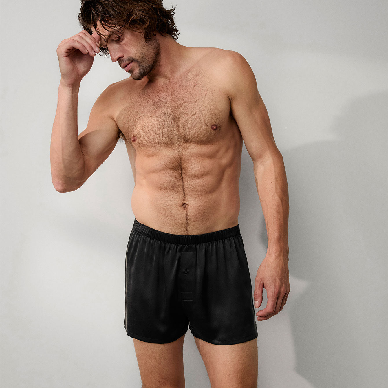 Men's Washable Silk Boxer