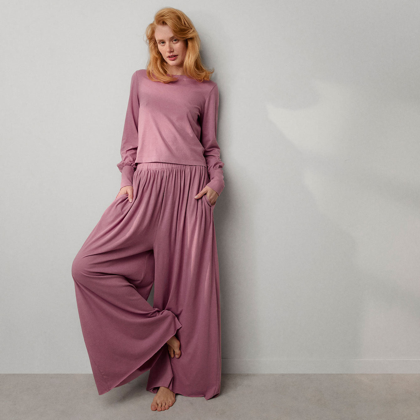 Organic Pima Wide Leg Pant