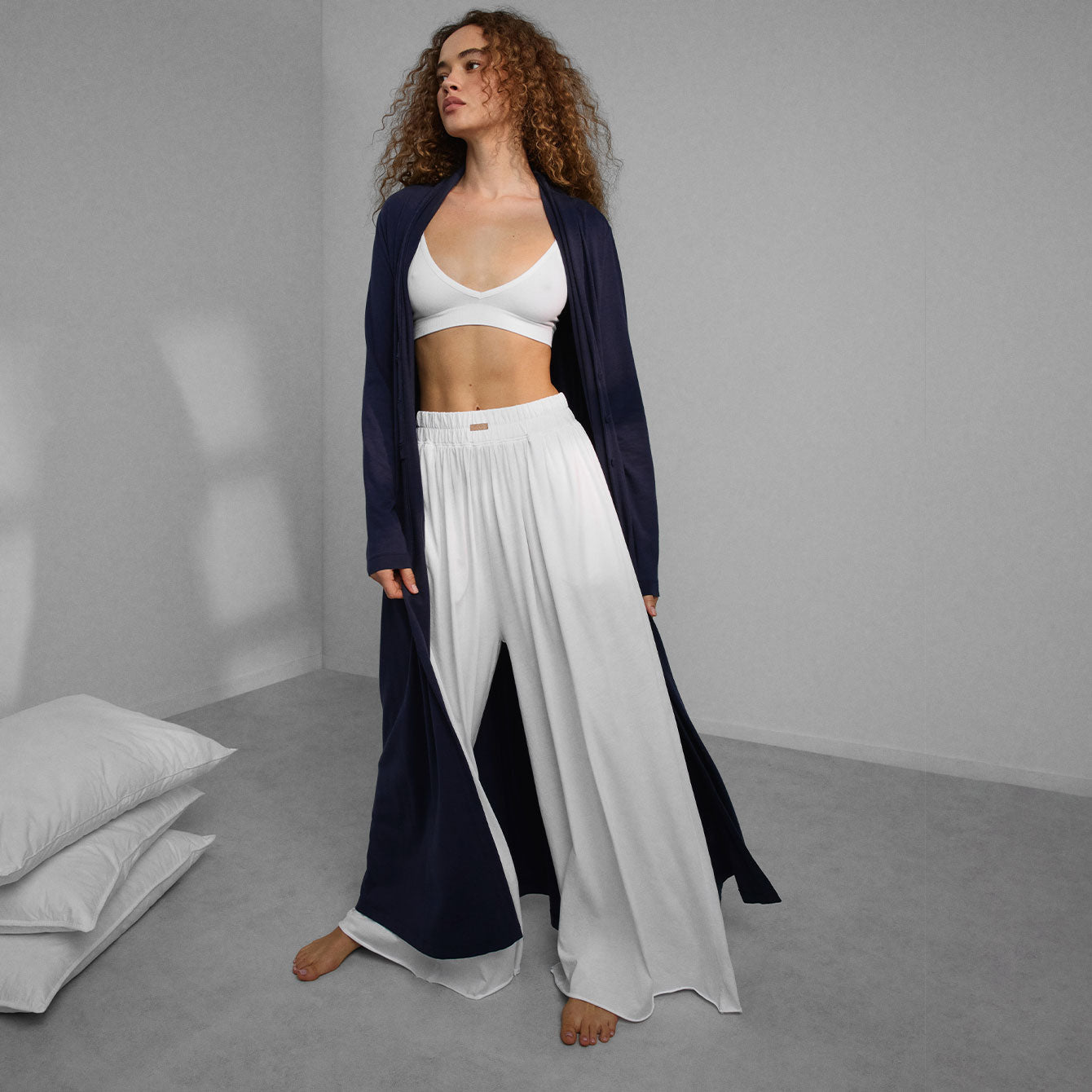 Organic Pima Wide Leg Pant