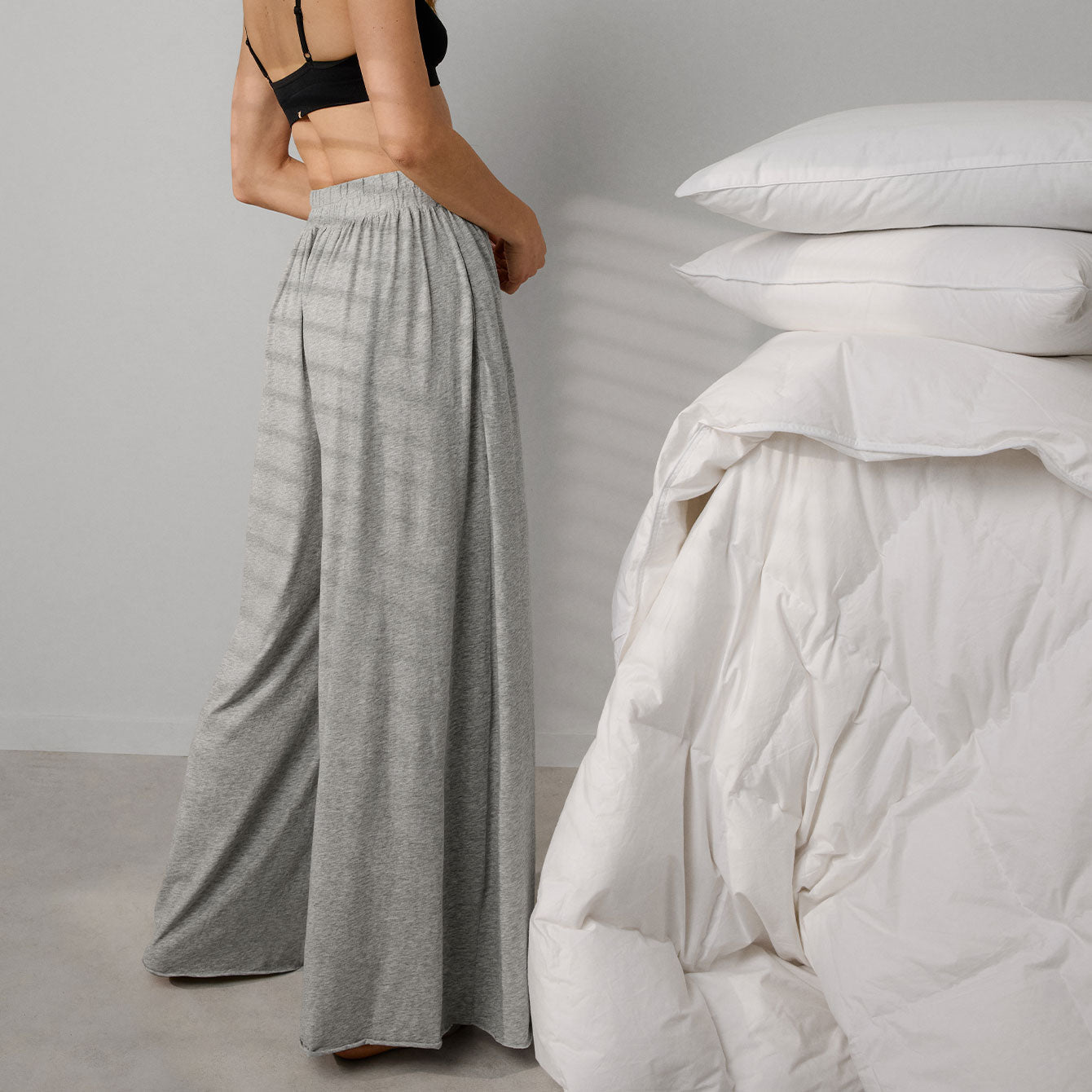 Organic Pima Wide Leg Pant