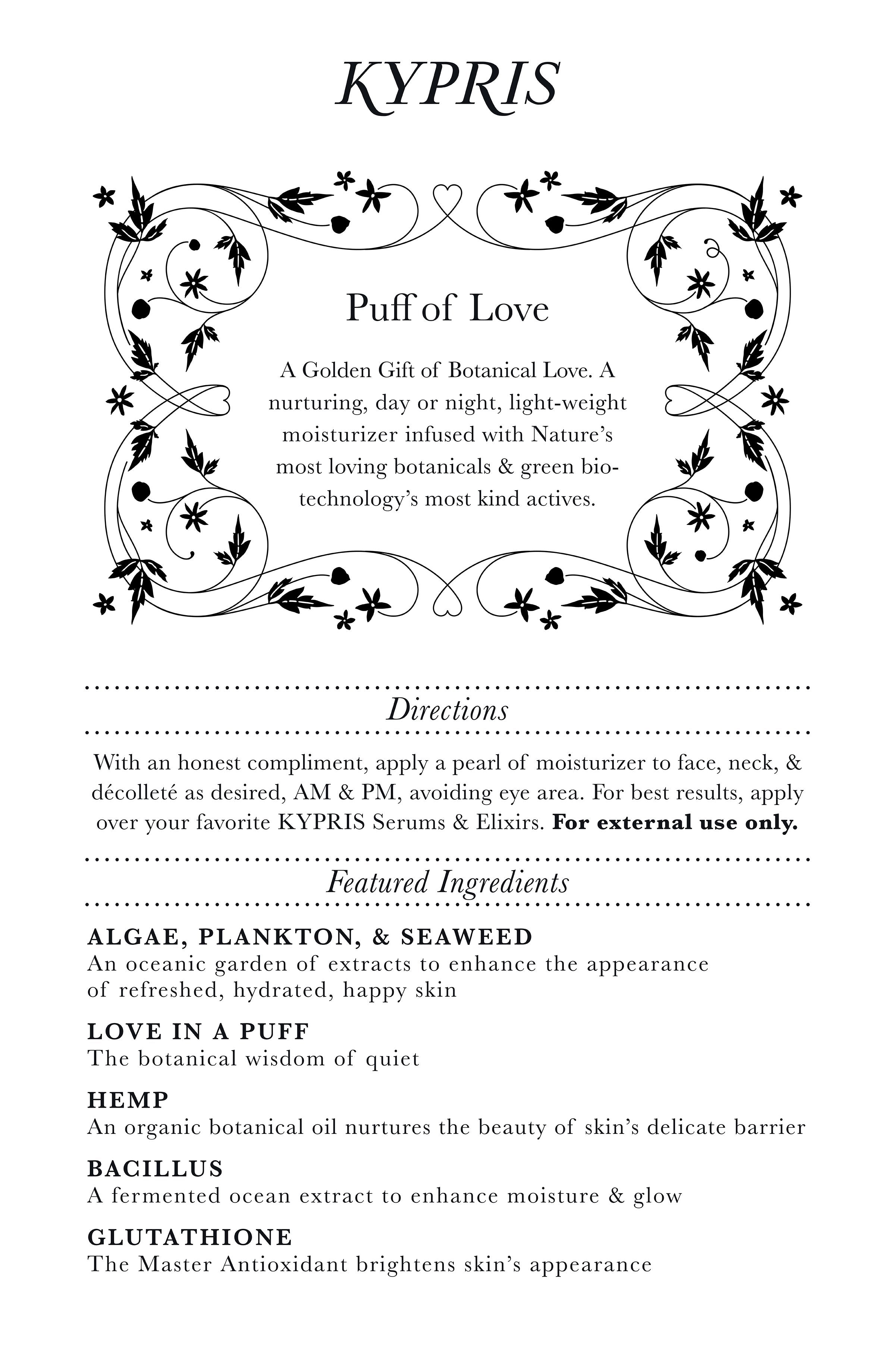 Puff of Love - Nurturing Anytime Moisturizer