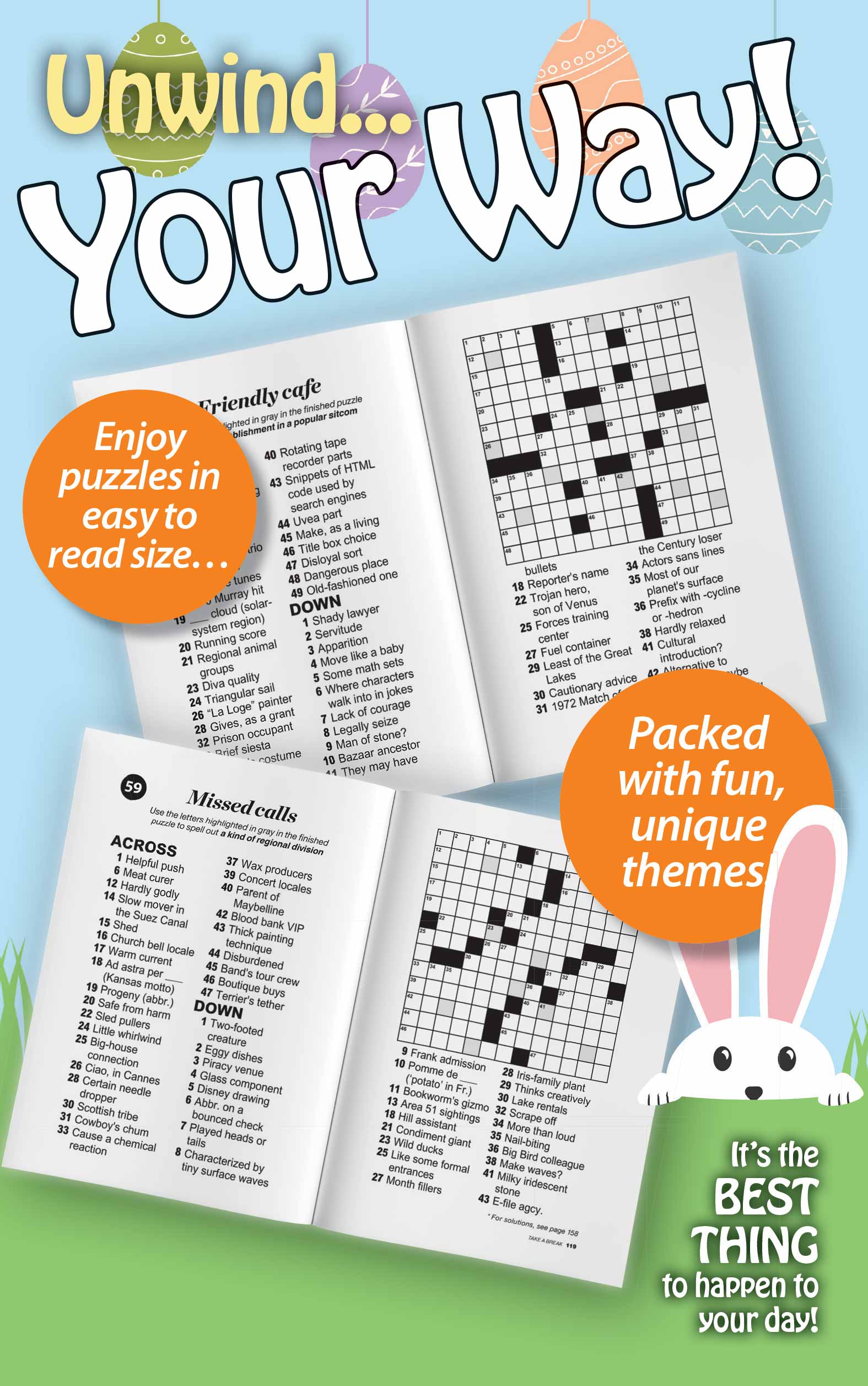 World's Best Puzzles Cross Word - Large Print Vo. 5 / Issue 15 - 99+ Puzzles and Mystery Words, Spring Jubilee Crosswords