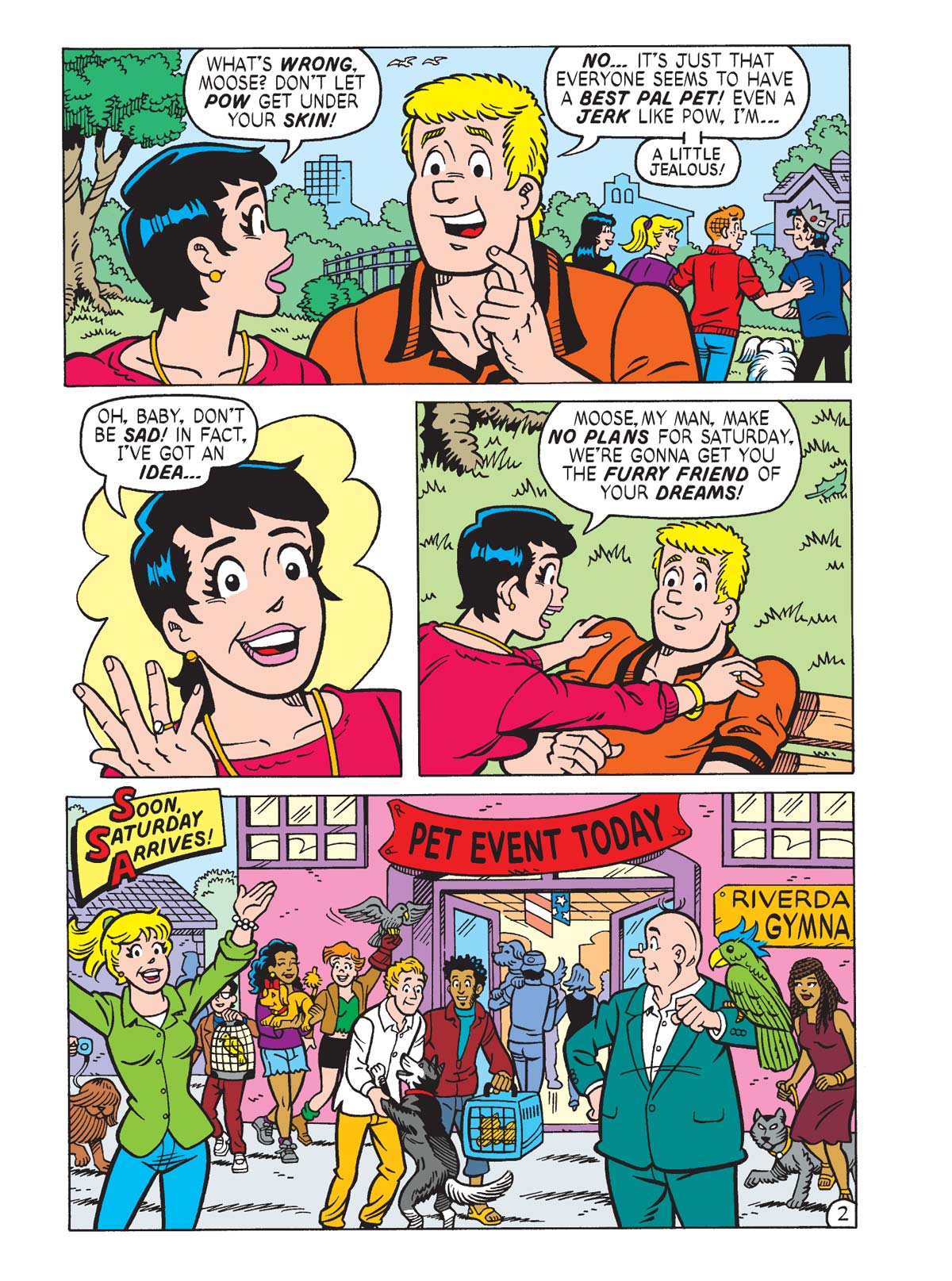 World Of Betty & Veronica - Jumbo Comics Digest: Moose In Canine Chaos, Brand New Canine Companion To Riverdale's Favorite Jock Mini-Moose, What Could Go Wrong?