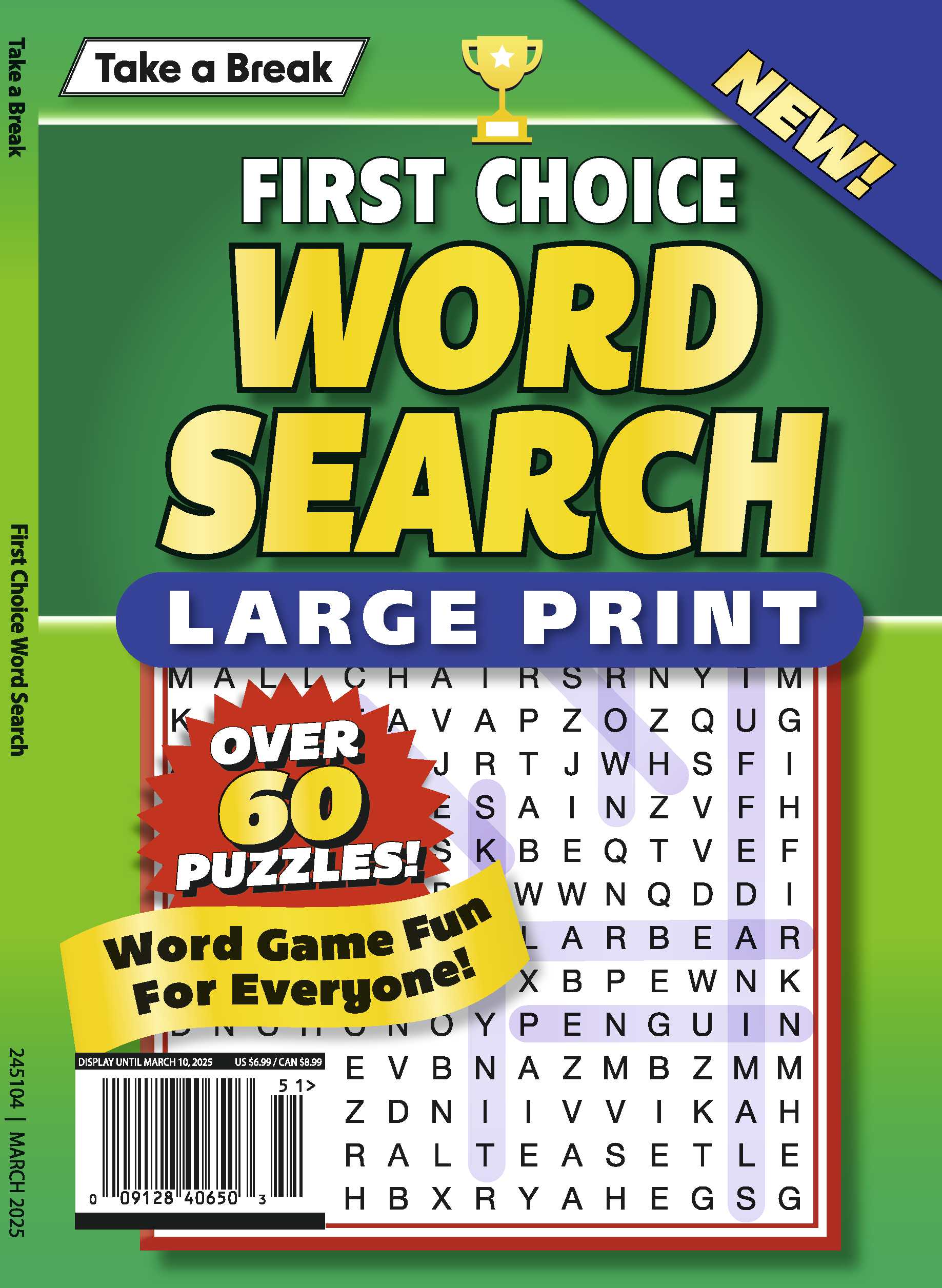 Take a Break - First Choice Word Search 24.12.06: Large Print, Over 60 Puzzles, The Perfect Word Game Fun For Everyone!
