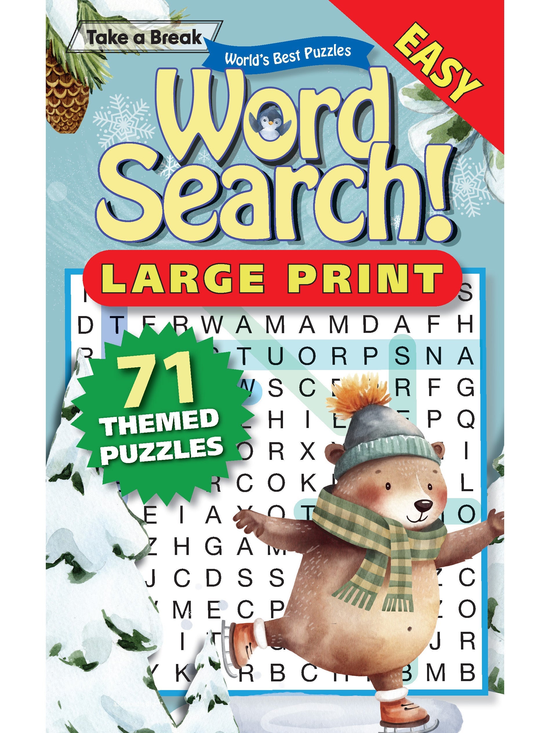 Take a Break - Word Search 241210 (Large Print): 71 Themed Puzzles, Easy Level, Brain Challenges, Sharpen Your Mind, Fun For All Ages, Relax, Unwind Your Way, Unplug, Recharge, De-Stress & Solve!