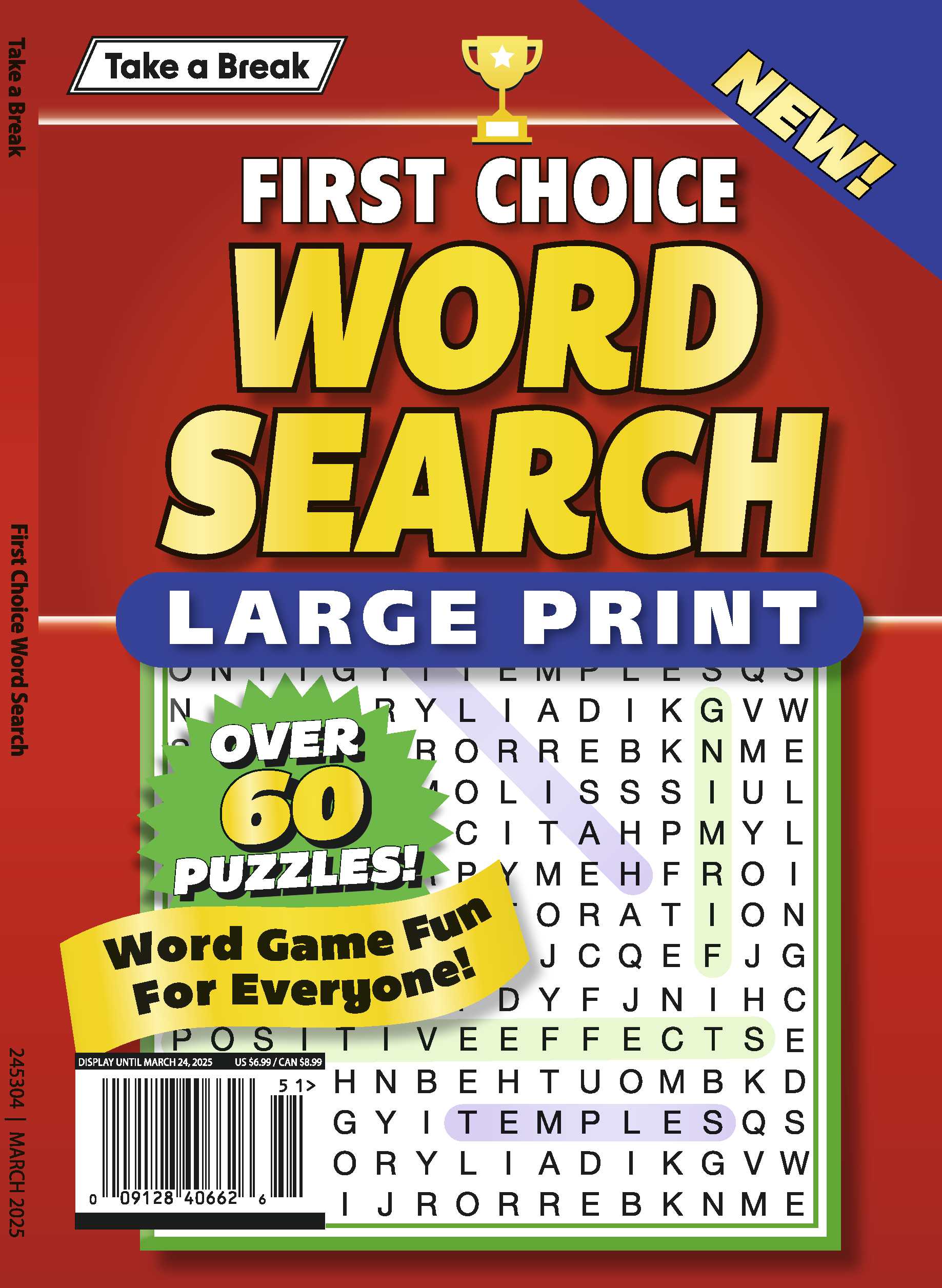 Take a Break - First Choice Word Search 24.12.20: Large Print, Over 60 Puzzles, The Perfect Word Game Fun For Everyone!