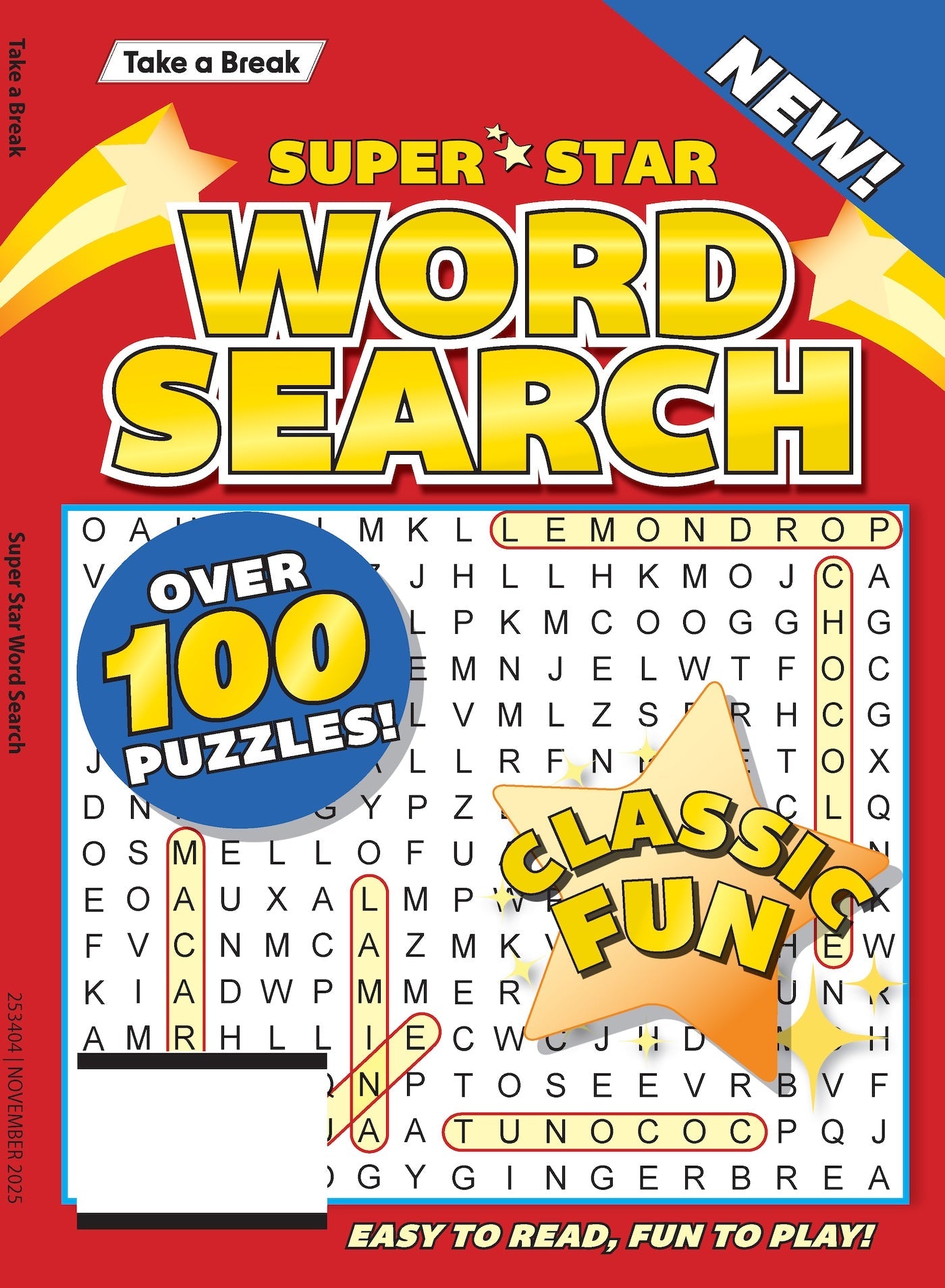 Take a Break - Superstar Word Search 25.08.15: Over 100 Puzzles For Classic Fun, Easy To Read, Fun To Play, Relax, Unwind, Solve, Great For Travel, Brain Boosters & More!