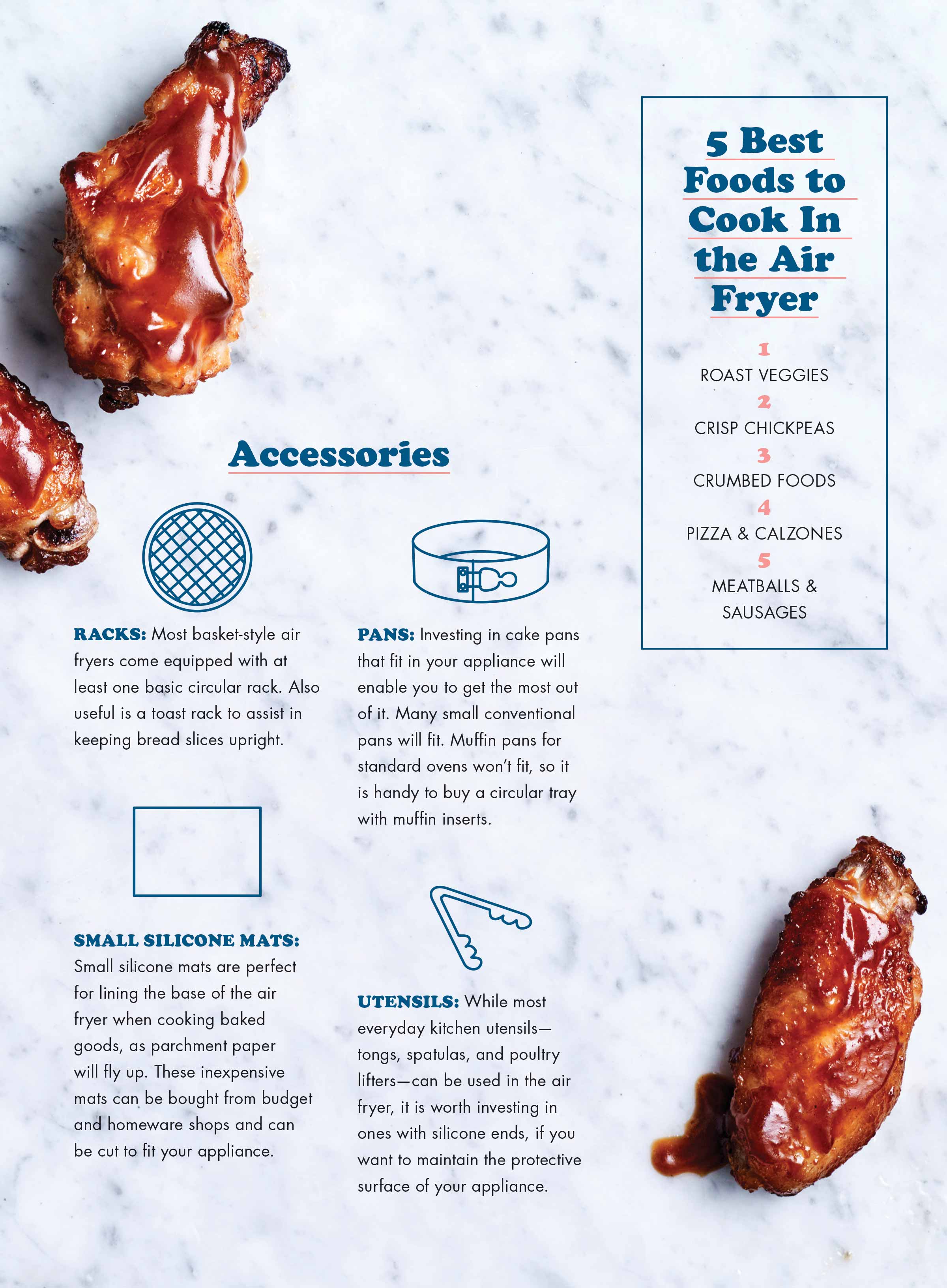 Air Fryer Snacks - 84 Recipes, Air Fryer 101 + Safety Information, Hacks and Tips. Snacks include: Gluten-free Chicken Nuggets, Peanut Butter Brownies, Bacon & Leek Frittatas & More!