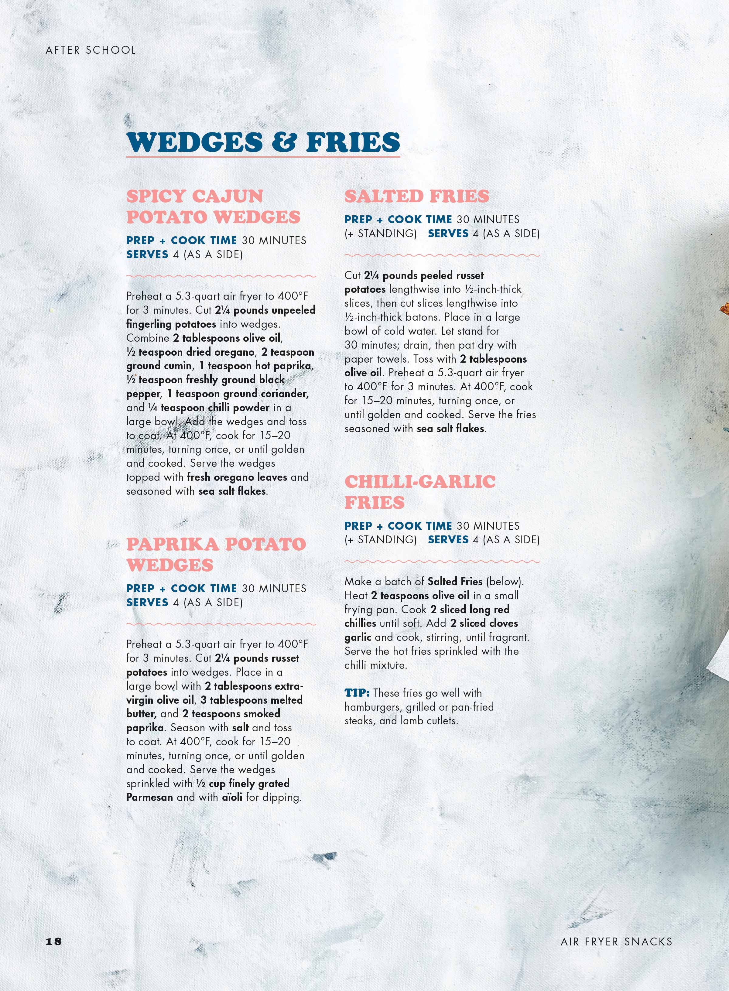 Air Fryer Snacks - 84 Recipes, Air Fryer 101 + Safety Information, Hacks and Tips. Snacks include: Gluten-free Chicken Nuggets, Peanut Butter Brownies, Bacon & Leek Frittatas & More!