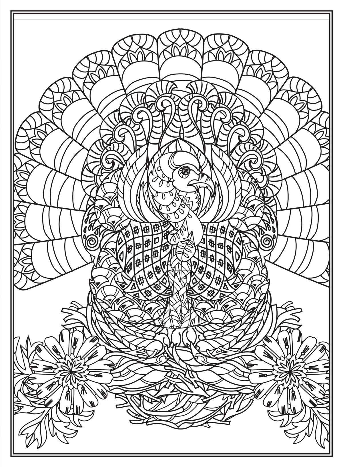 Thanksgiving Coloring - 32 Festive Designs, Adult Coloring Book, Pumpkins, Turkeys, Fall Foliage, Pies, Gourds, Holiday Treats, Family Fun, Perfect Fall Gift, Relax, Unwind, Unplug, Recharge & Draw!