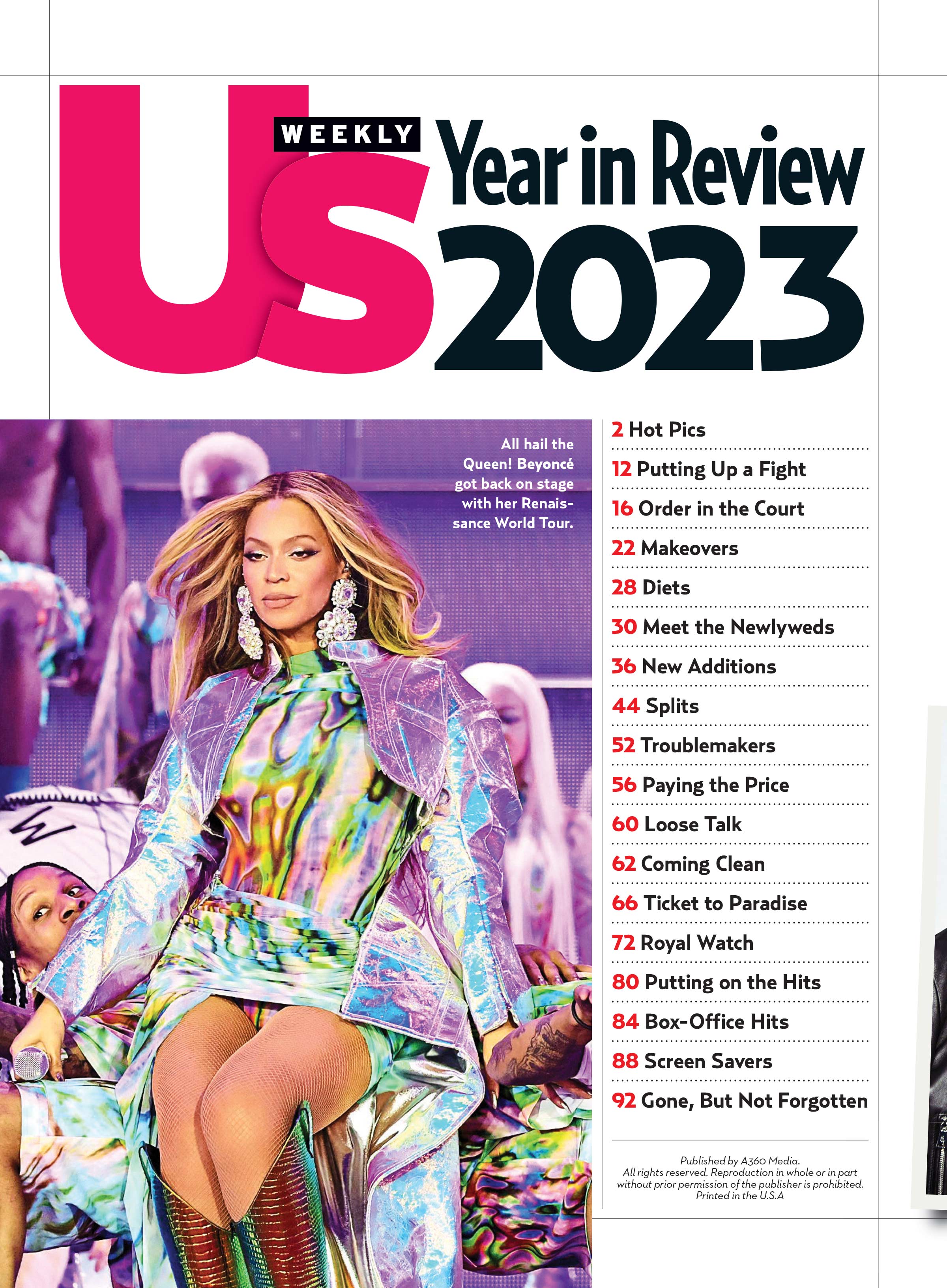 Us Weekly - 2023 Year In Review: Barbie, Taylor Swift & Beyonce Tour, Rihanna Super Bowl, Royal Family, Sophia Richie Wedding, Joe Jonas & Sophie Turner Split, Matthew Perry Death, Lizzo & 200 Photos!
