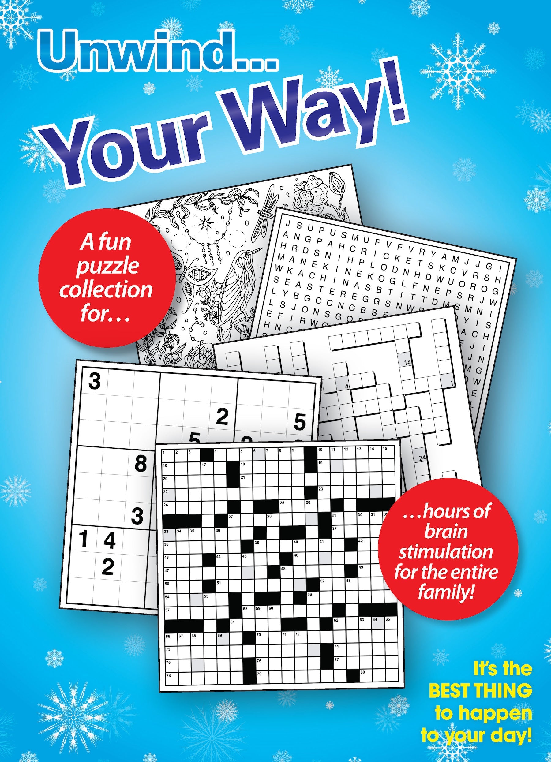 Variety Puzzles Large Print - Vo. 1 / Issue 2: Unplug and Unwind! Adult Activity Book: Easy and Fun with over 100+ Puzzles!