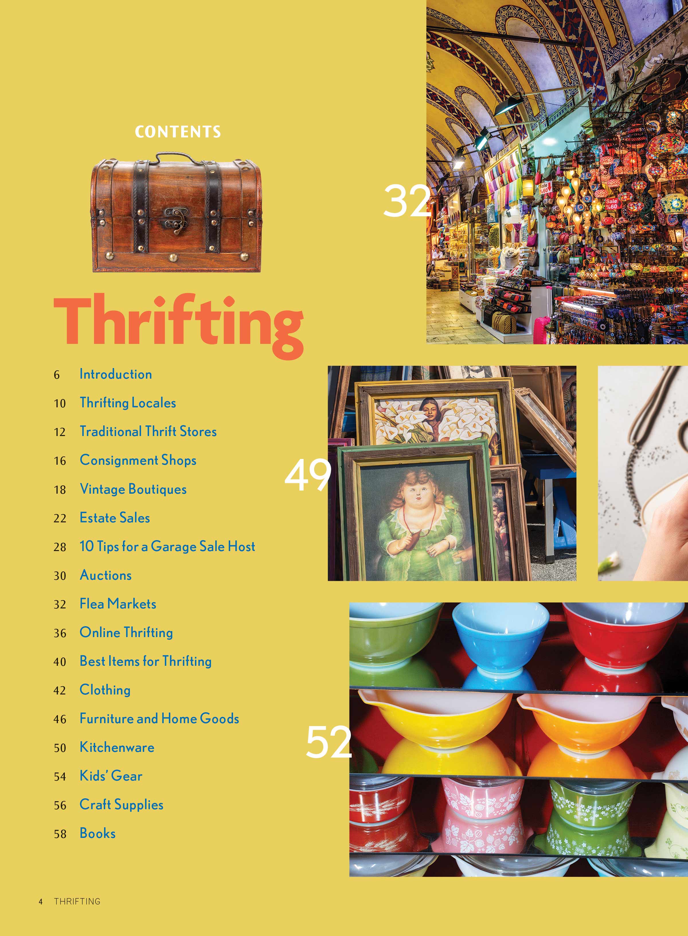 Thrifting - Shopping Tips & Tricks, Furniture, Clothing, Kids, Books, Art, Best Cities, Sustainability, Consignment, Vintage, Estate Sales, Auctions, Garage Sales, Flea Markets, Online, Selling & More